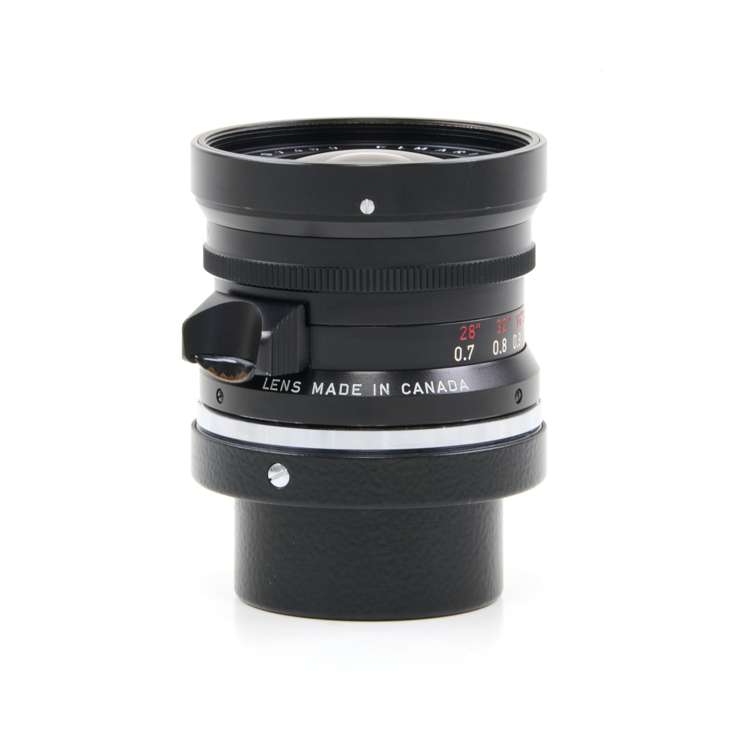 Leitz 28mm f2.8 Elmarit 9 Element Black Paint Stopper Canada + Hood + Box