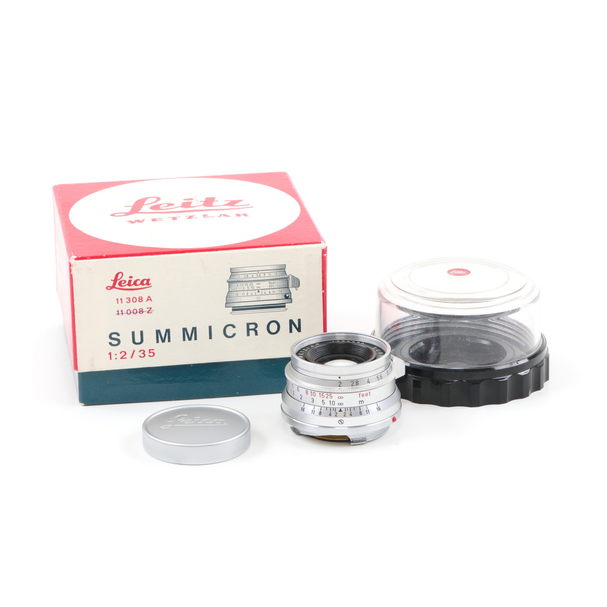 Leitz 35mm f2 Summicron 8 Element Germany + Box