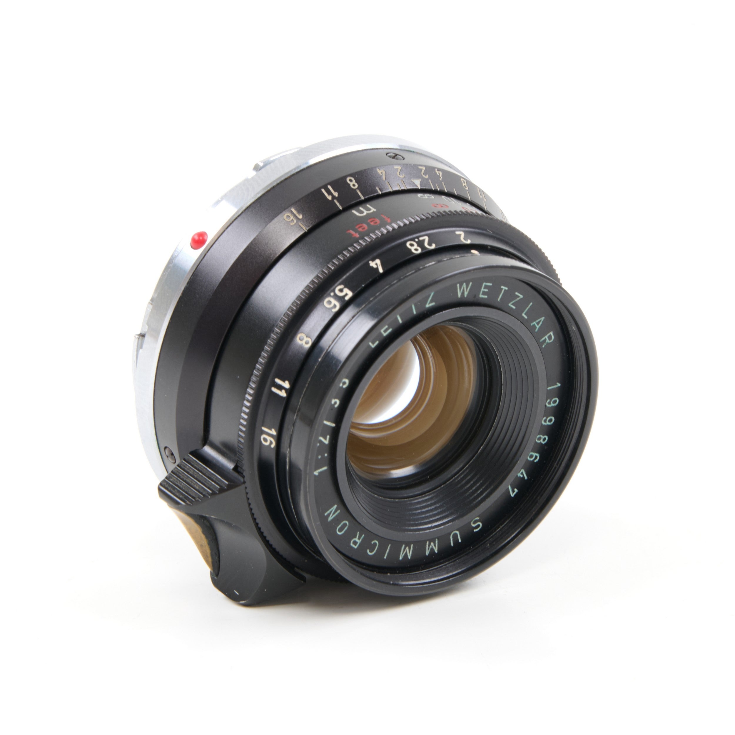 Leitz 35mm f2 Summicron 8 Element Black Paint + Box