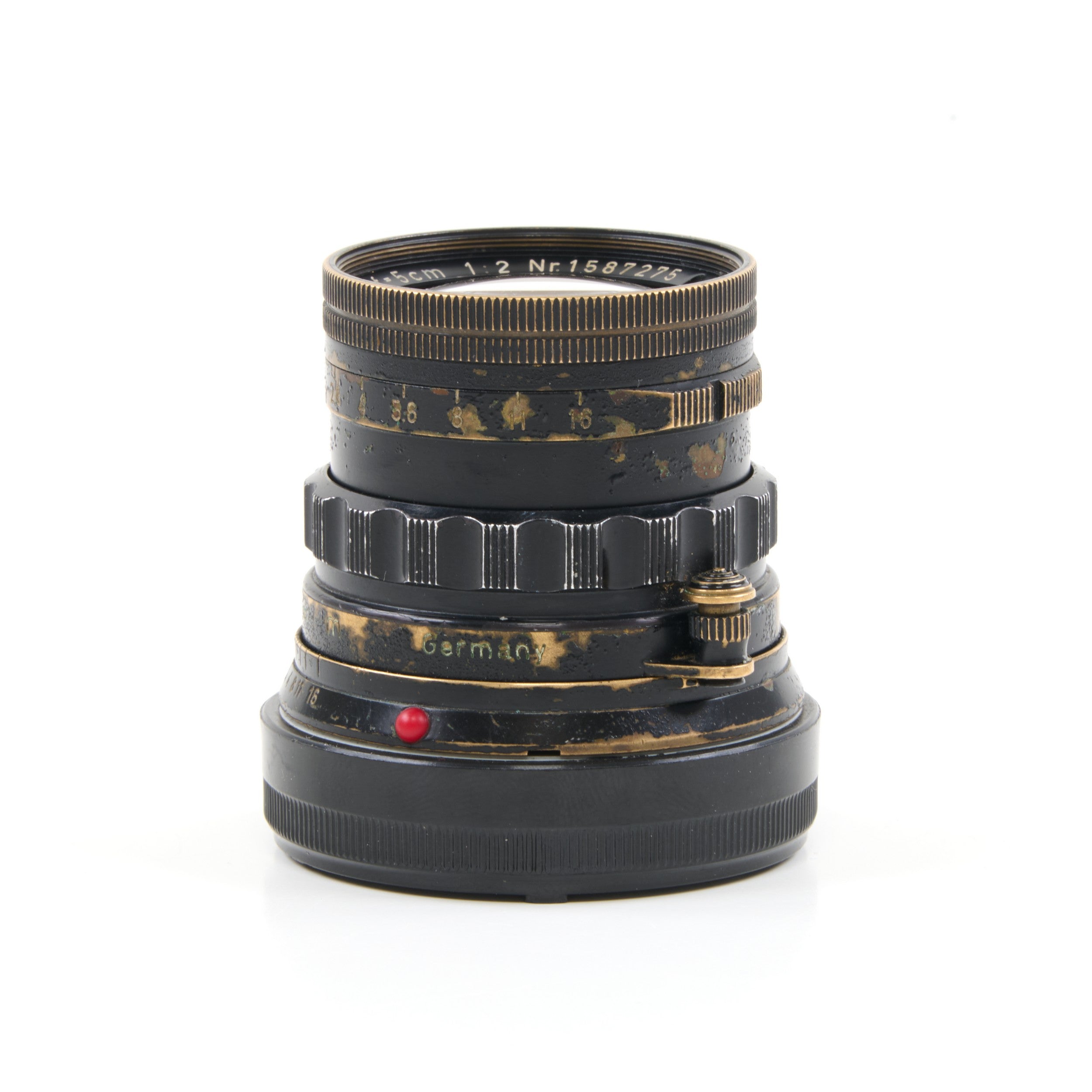 Leitz 50mm f2 Summicron Black Paint Brass Mount Rare
