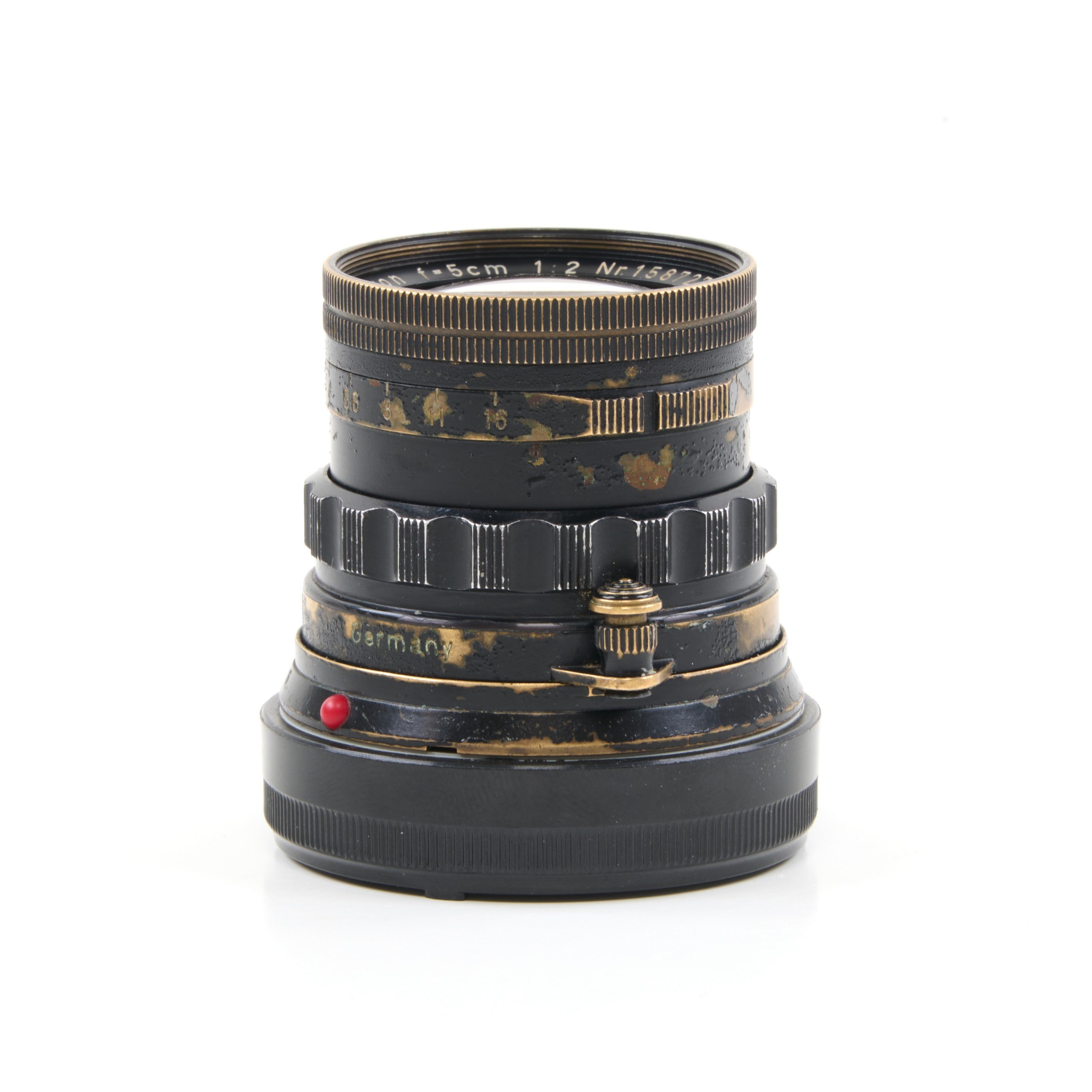 Leitz 50mm f2 Summicron Black Paint Brass Mount Rare