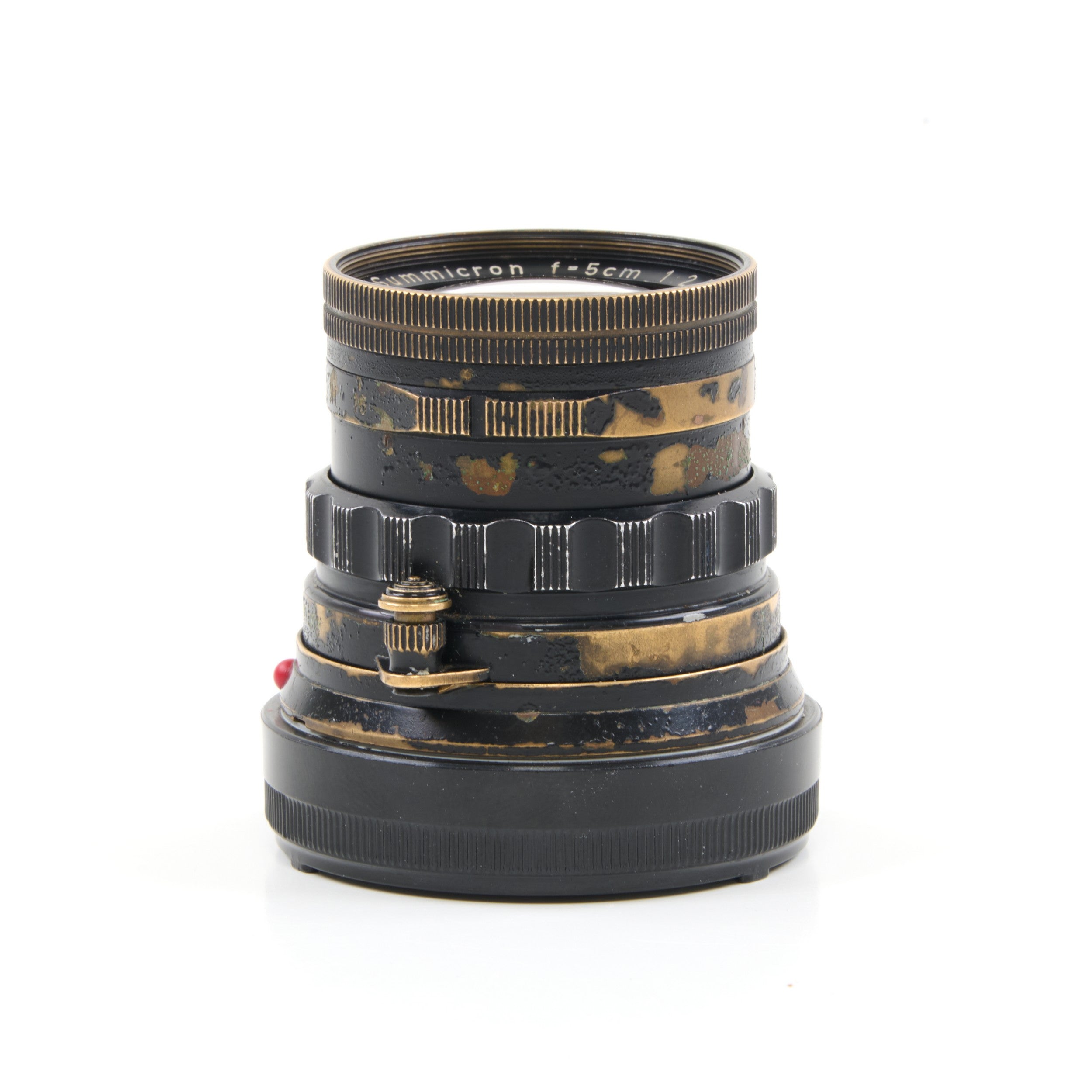 Leitz 50mm f2 Summicron Black Paint Brass Mount Rare