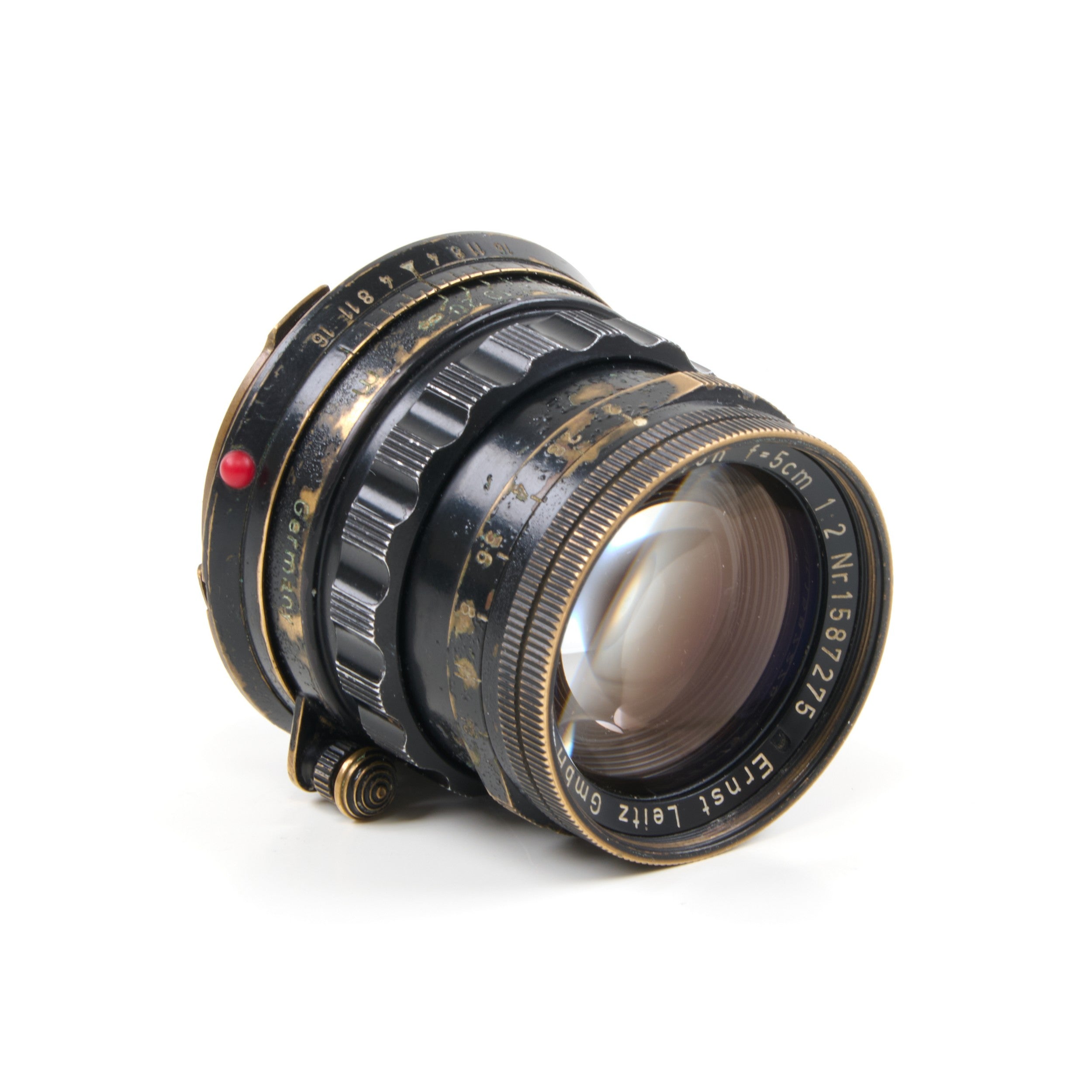 Leitz 50mm f2 Summicron Black Paint Brass Mount Rare