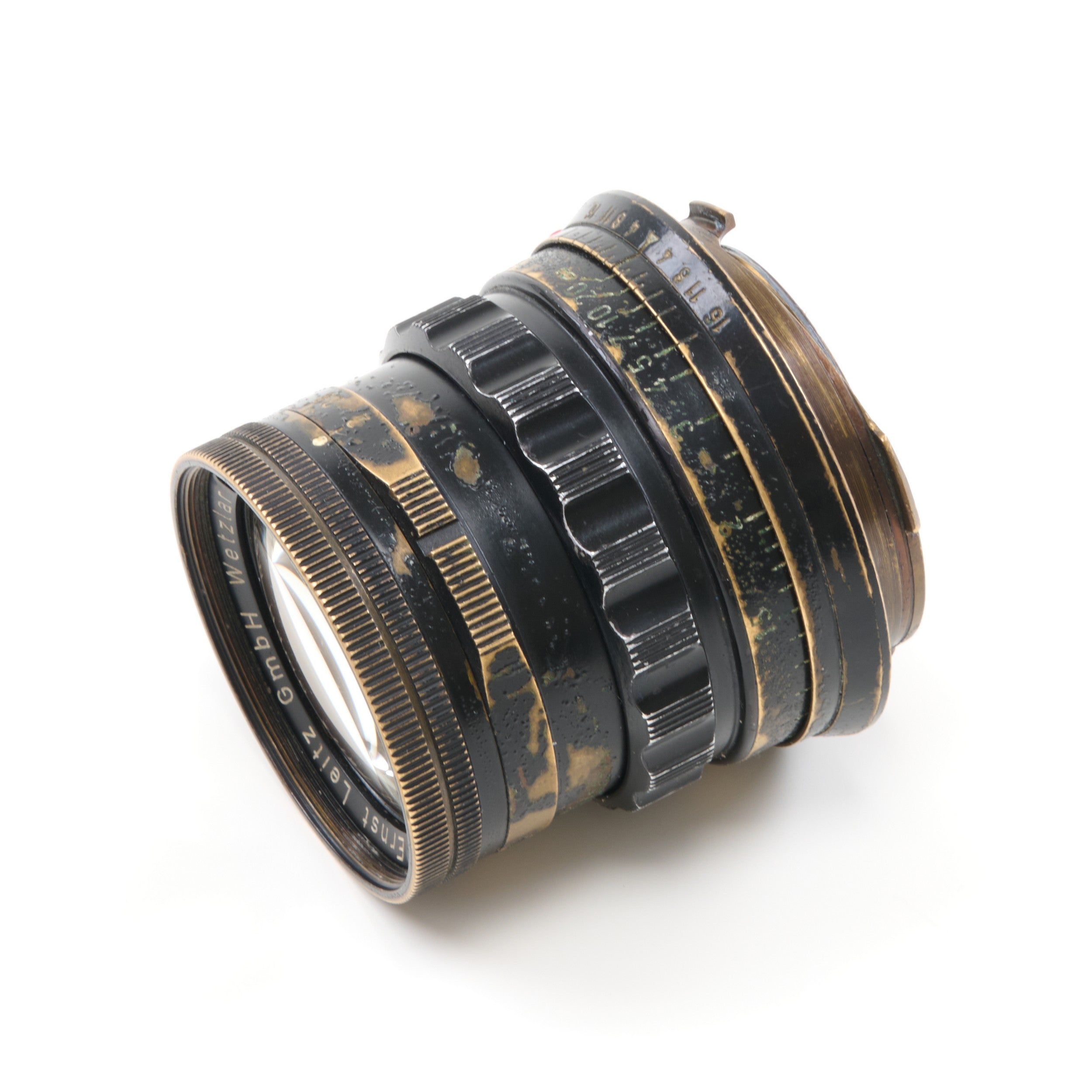 Leitz 50mm f2 Summicron Black Paint Brass Mount Rare