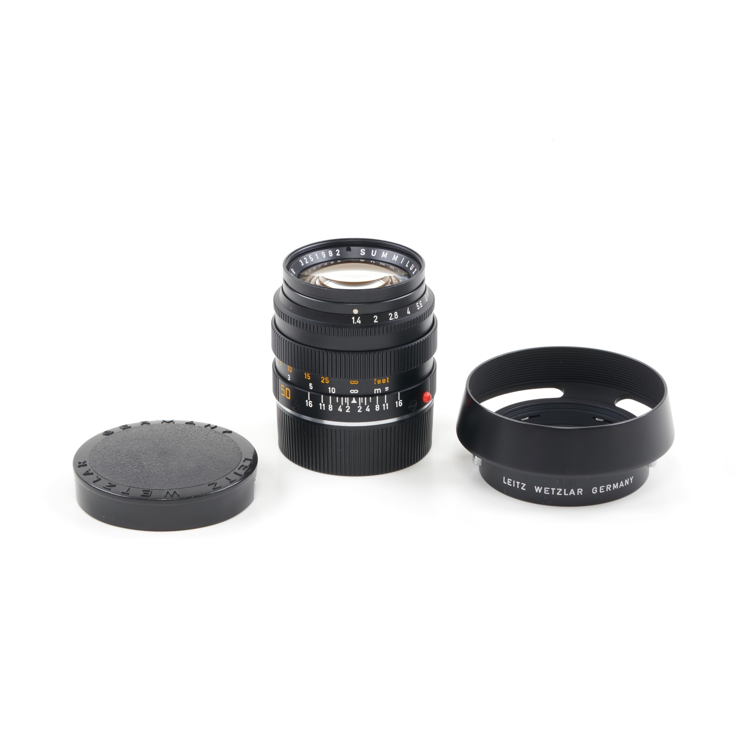 Leitz 50mm f1.4 Summilux Black + Box