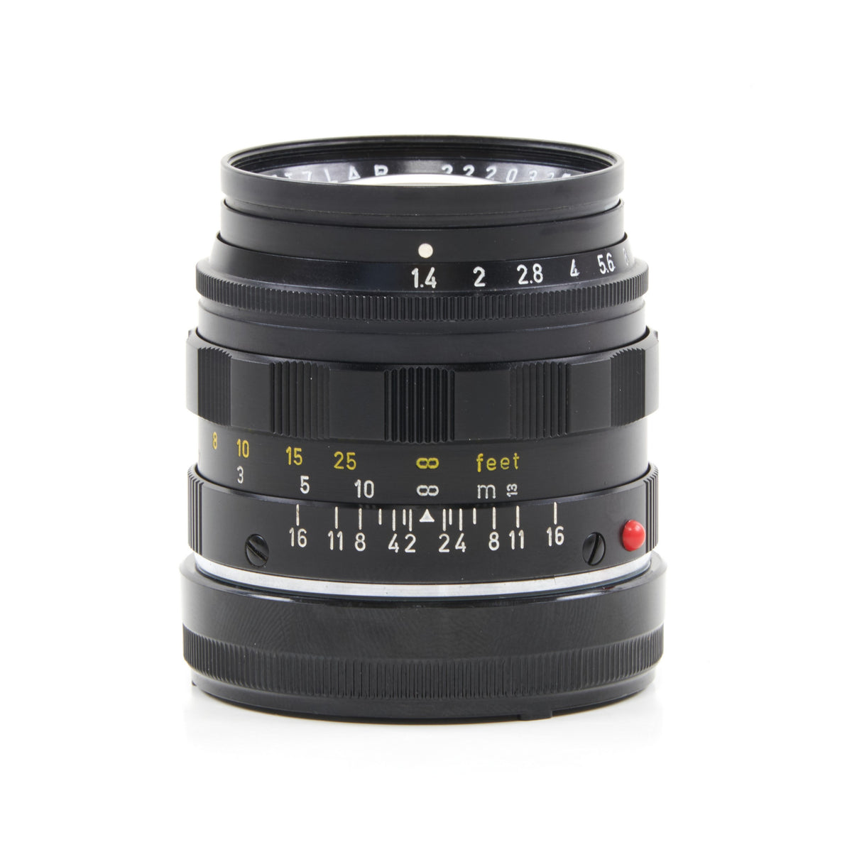 Leitz 50mm f1.4 Summilux Black Transitional Version