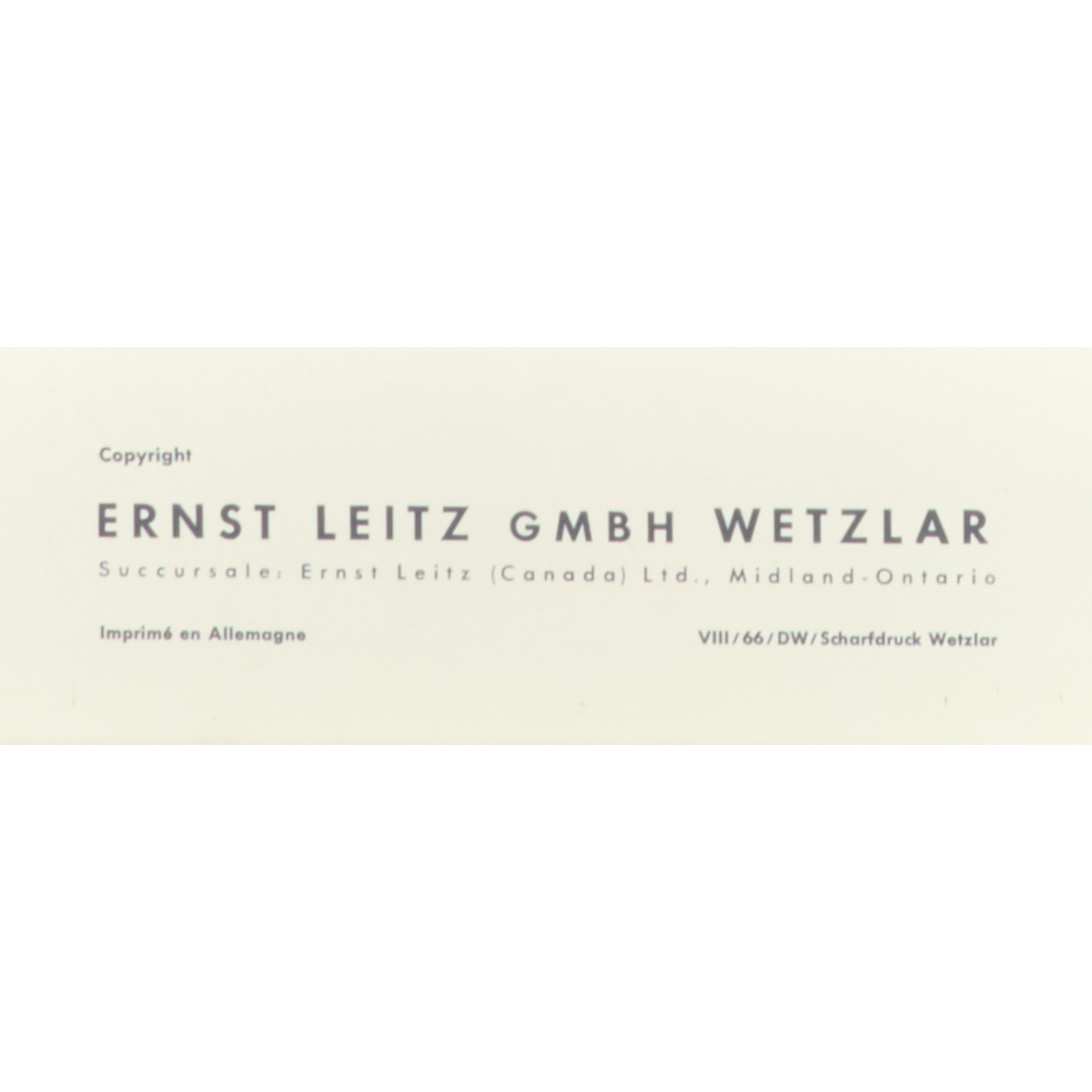 Leitz Optical Bench Comparator TP 200 Poster French 1966