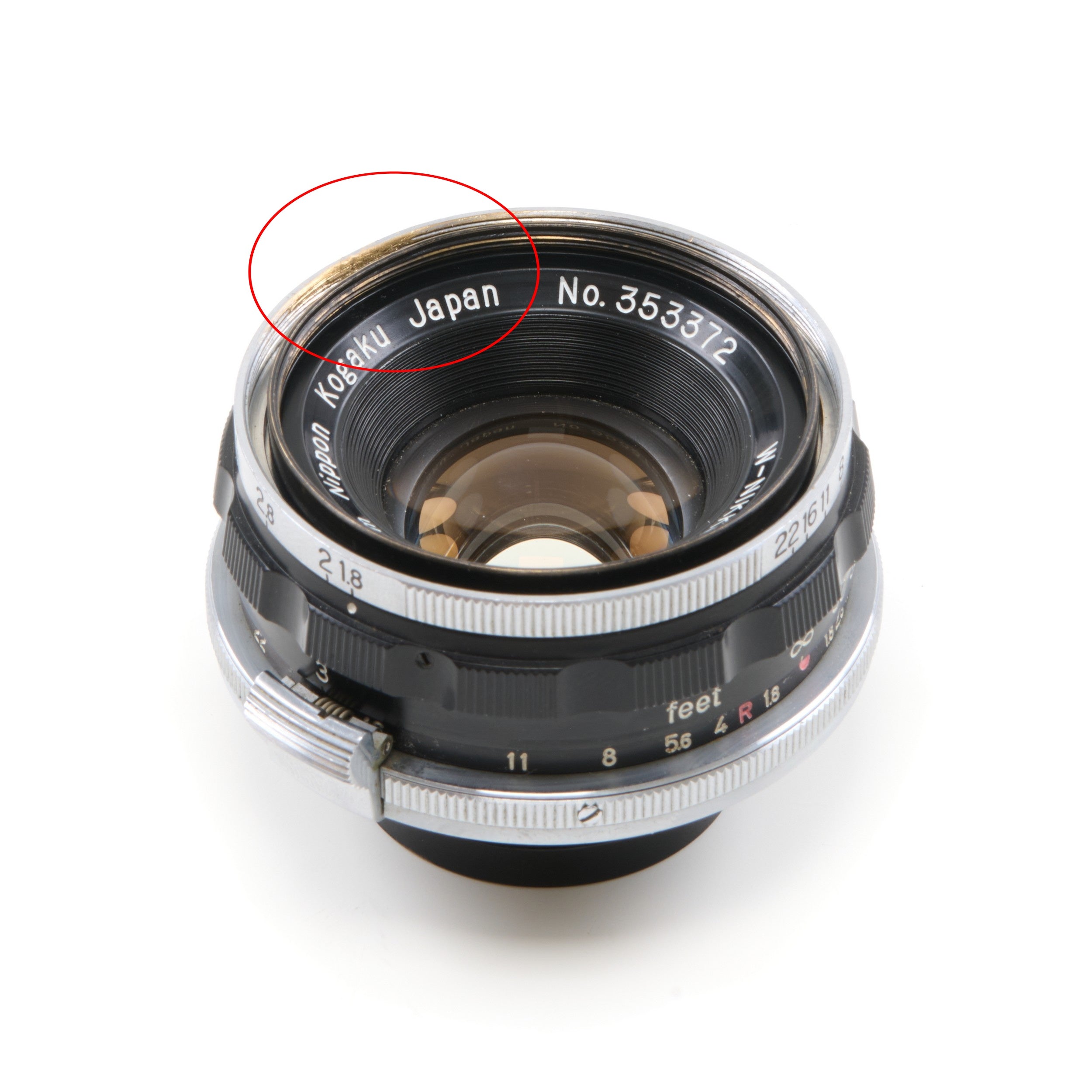 Nippon Kogaku W-Nikkor.C 35mm f1.8 For Nikon S Mount