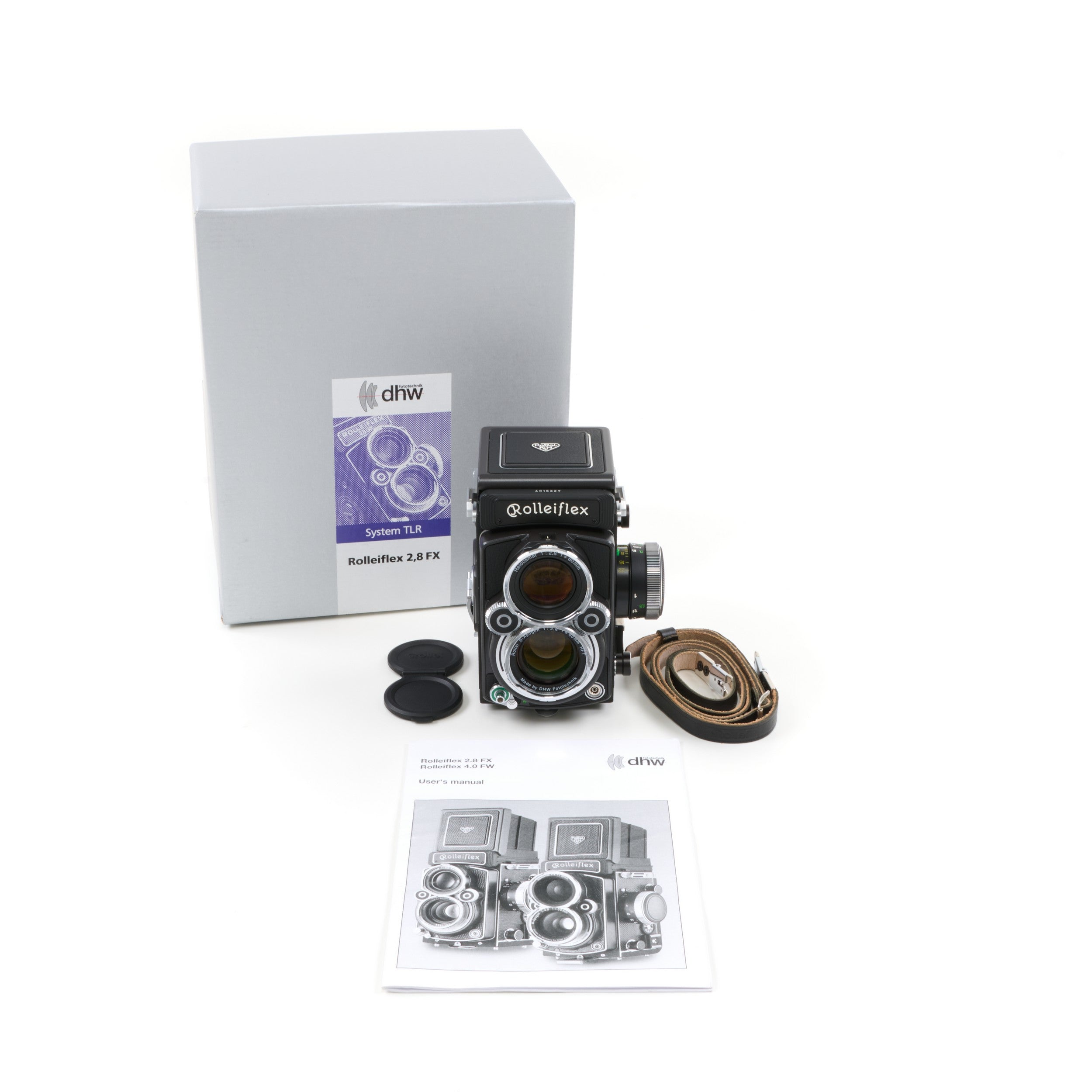 Rolleiflex 2.8 FX + 4.0 FT + 4.0 FW Black Edition Set + Box