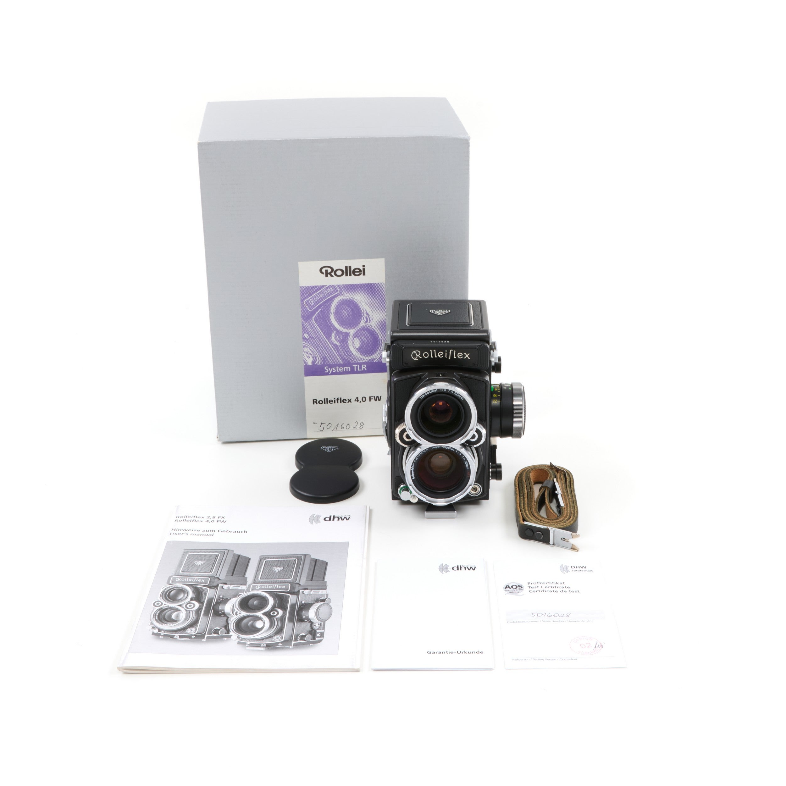 Rolleiflex 2.8 FX + 4.0 FT + 4.0 FW Black Edition Set + Box