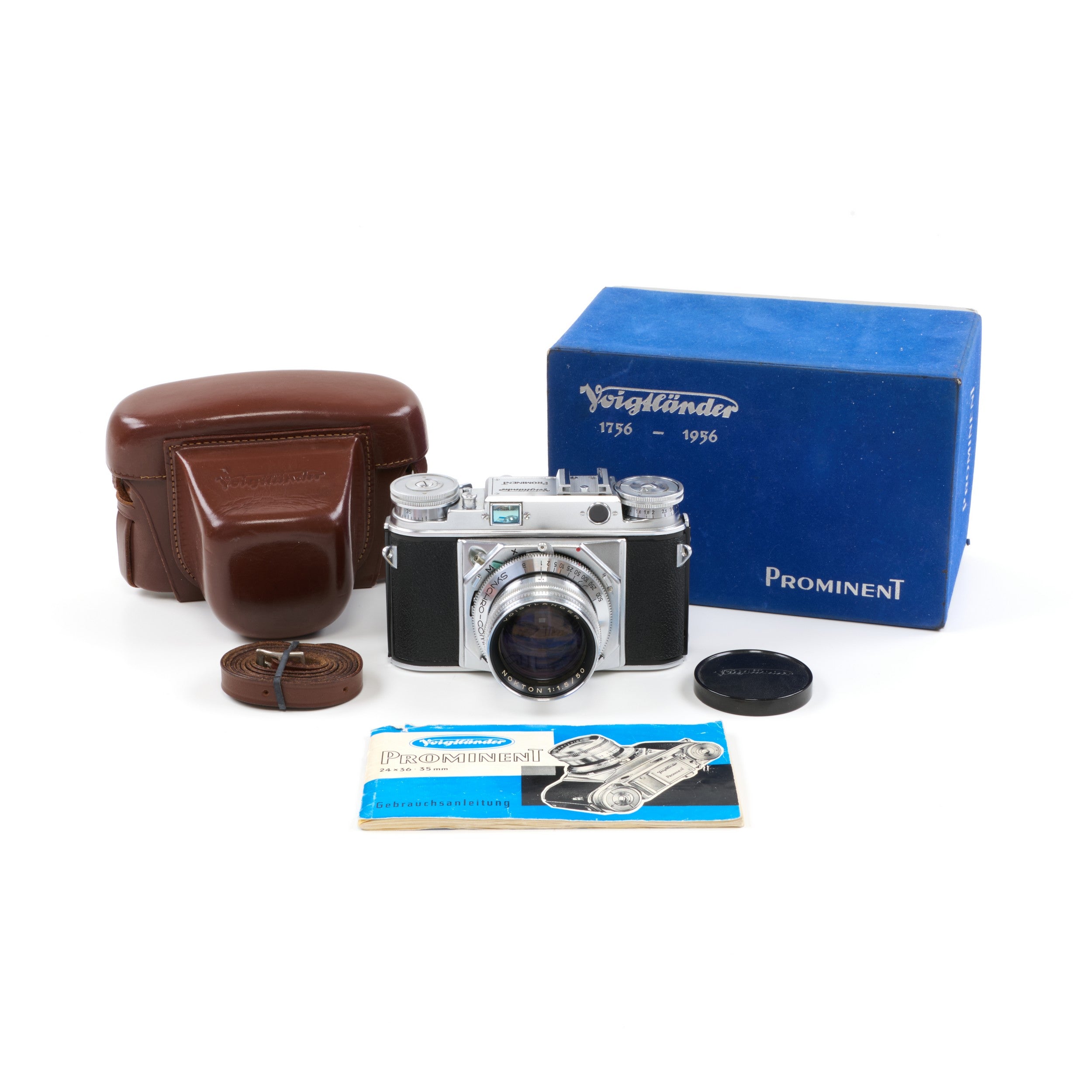 Voigtländer Prominent 3rd Model + 50mm f1.5 Nokton + Box
