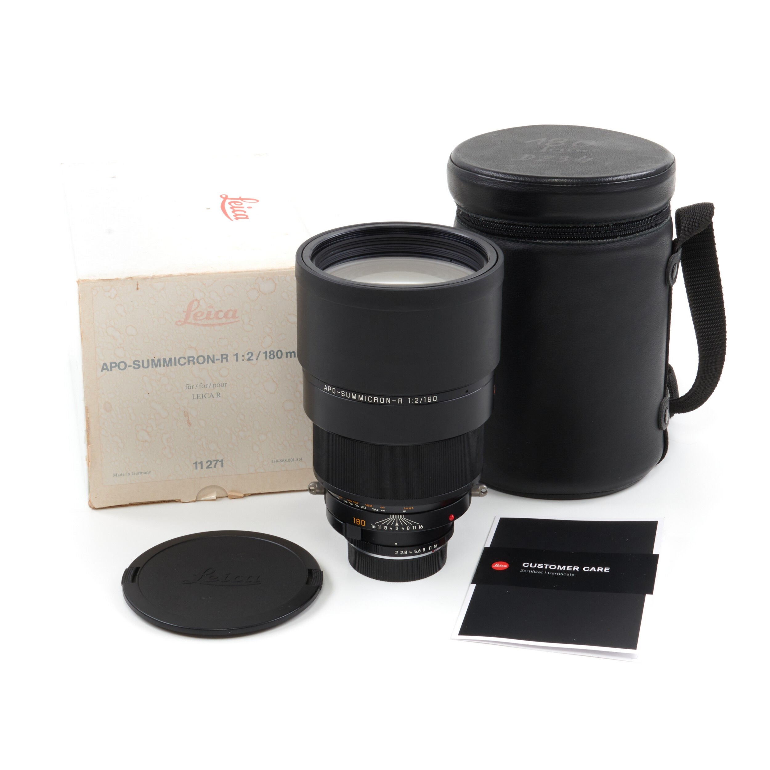 Leica 180mm f2 APO-Summicron-R + Box