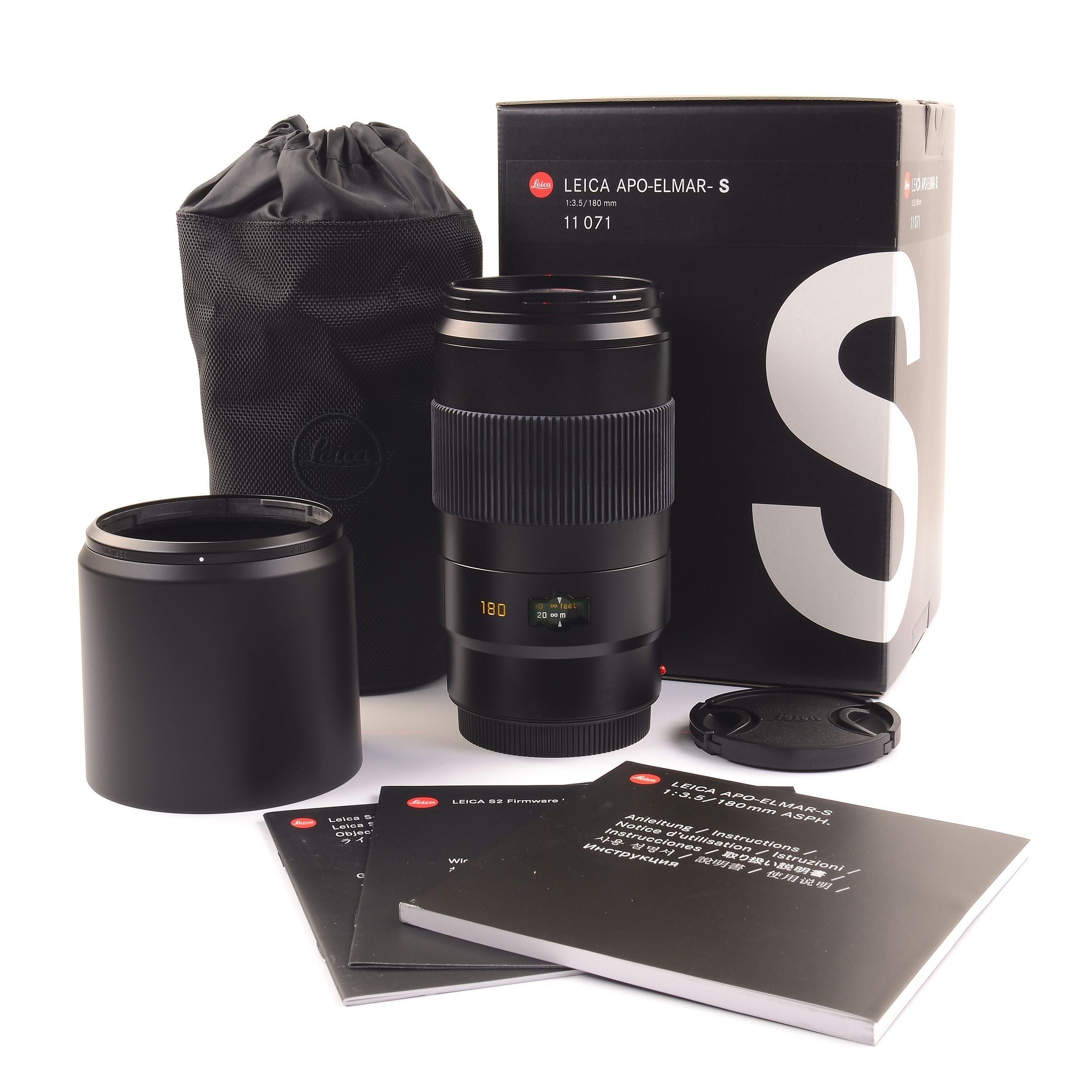 Leica 180mm f3.5 APO-Tele-Elmar-S + Box