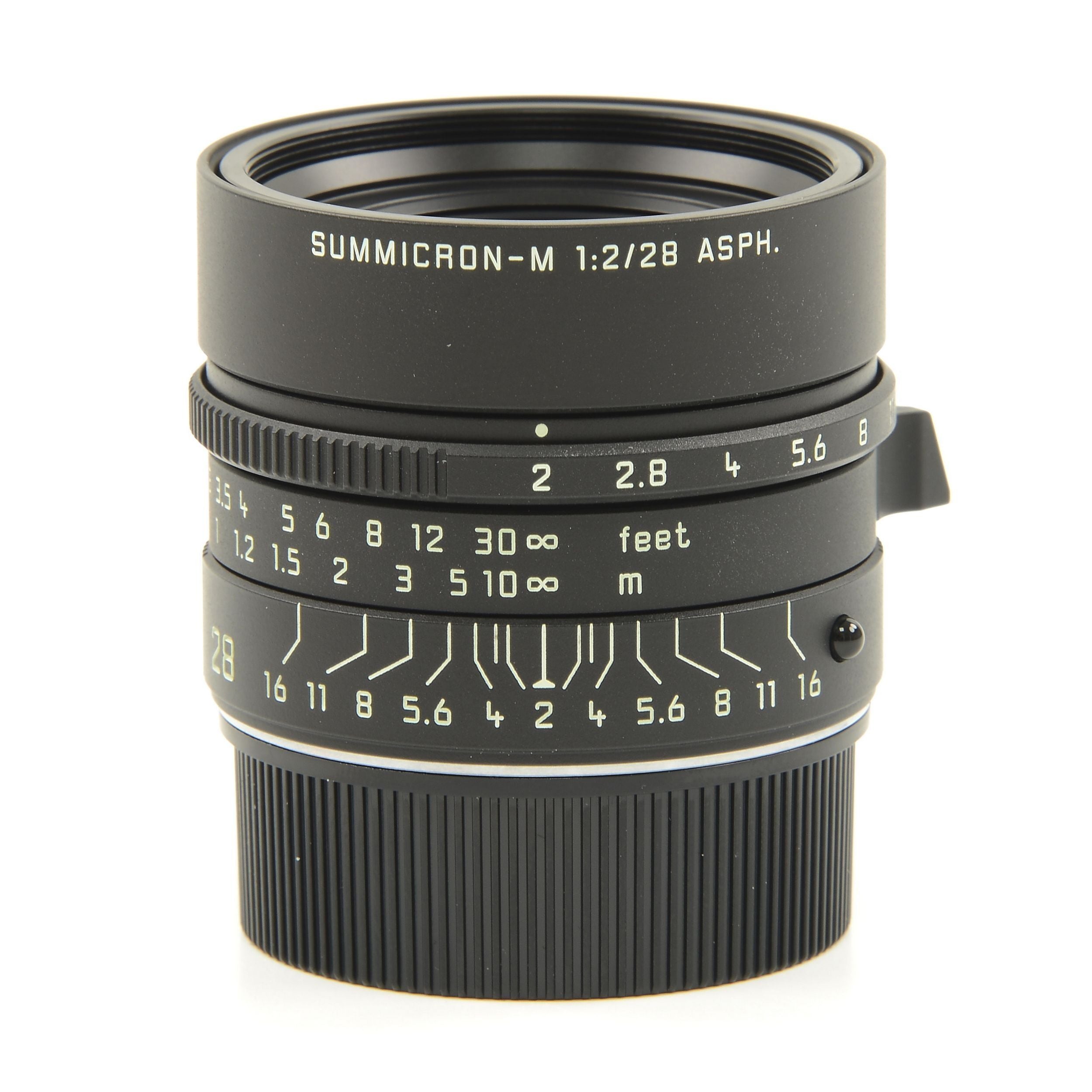 Leica 28mm f2 Summicron-M Matt Black Paint + Box