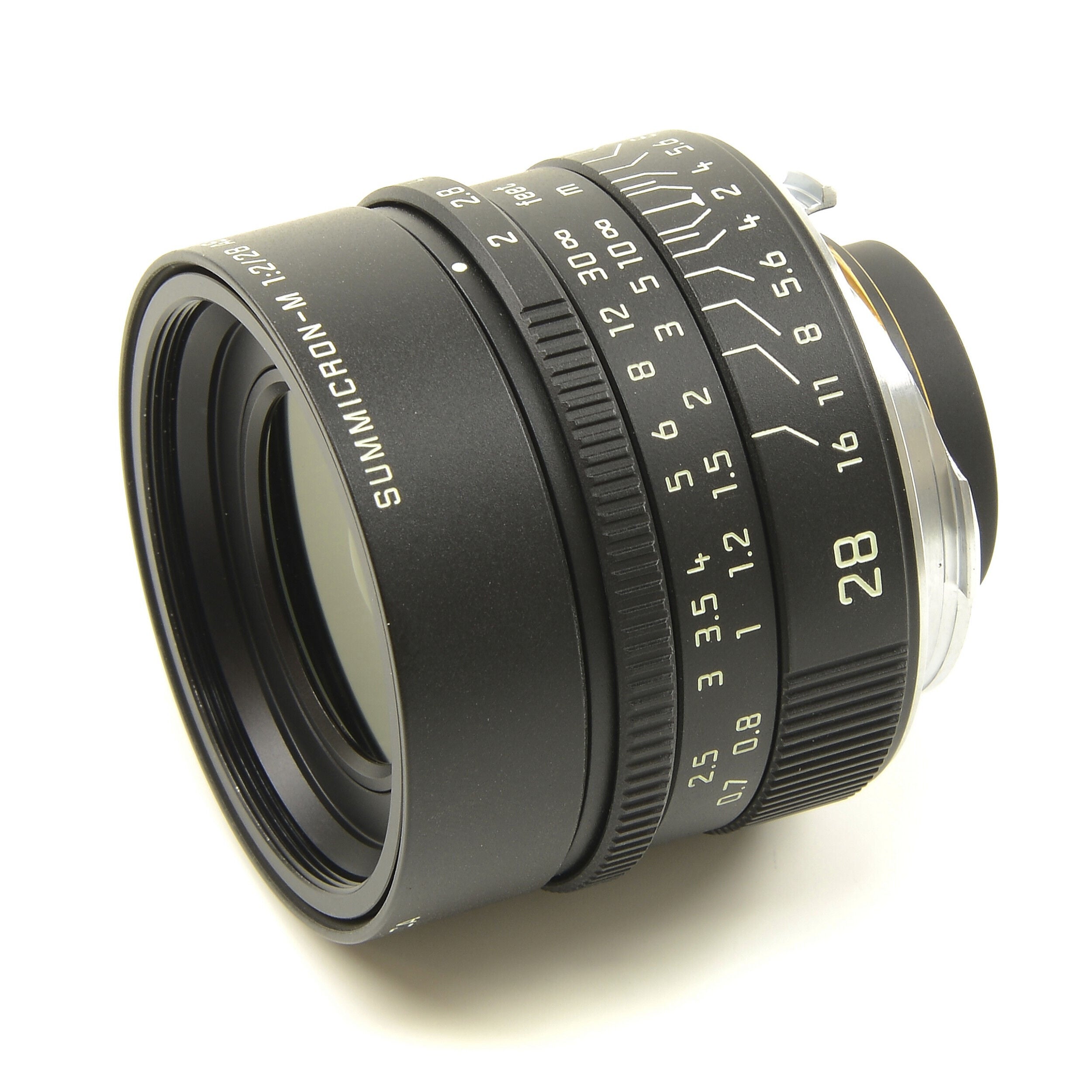 Leica 28mm f2 Summicron-M Matt Black Paint + Box