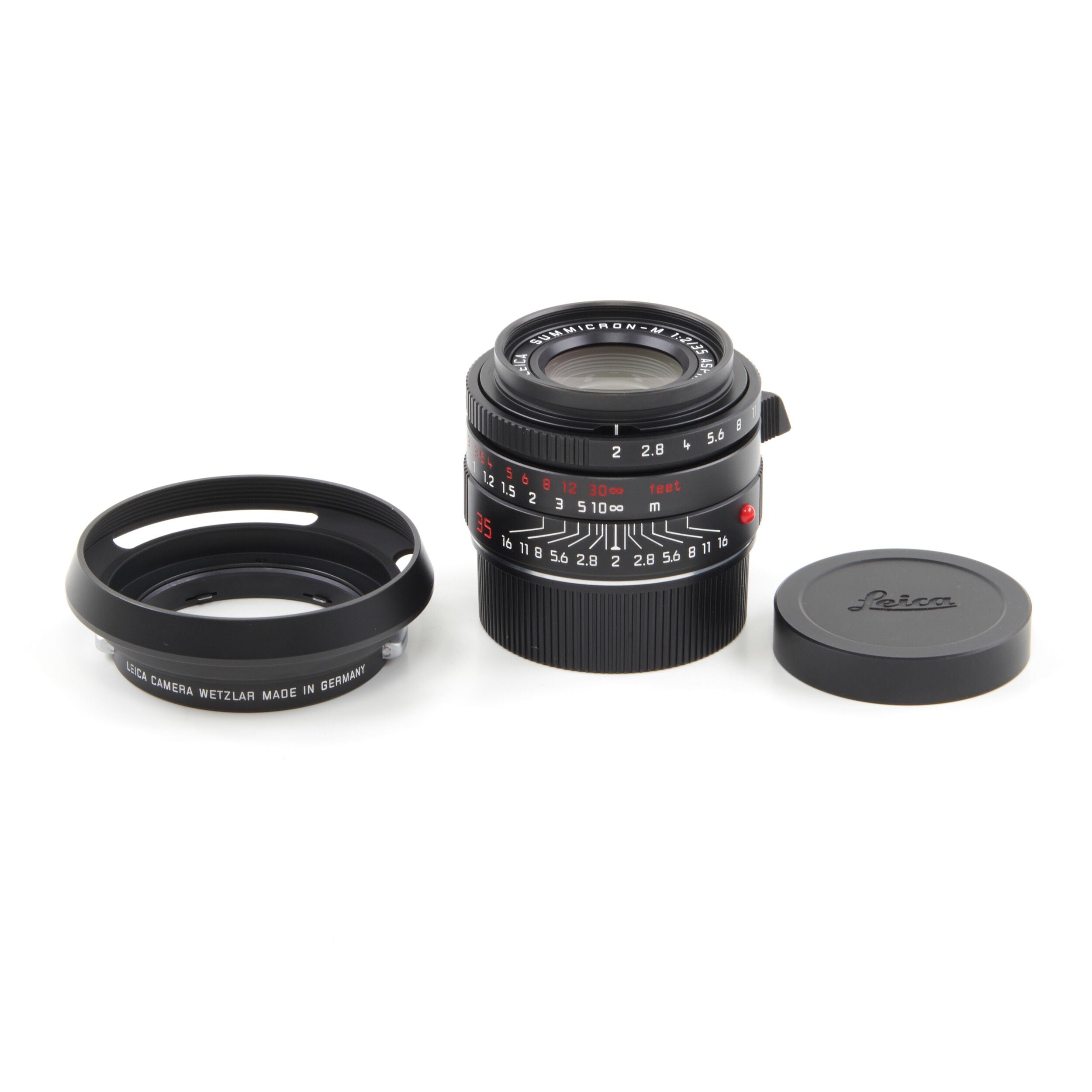 Leica 35mm f2 Summicron-M ASPH Limited Edition Black Chrome + Box