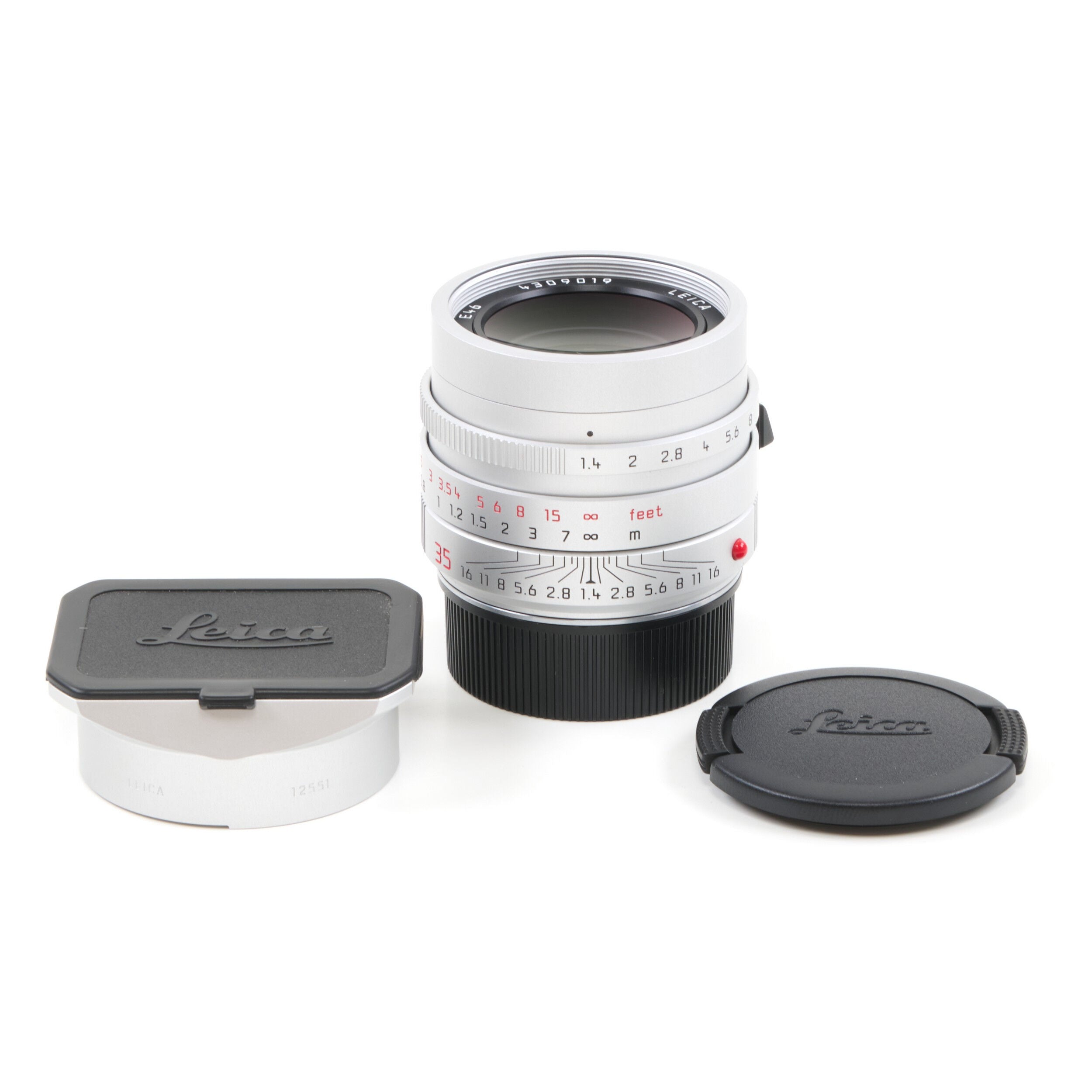 Leica 35mm f1.4 Summilux-M ASPH Silver FLE + Box