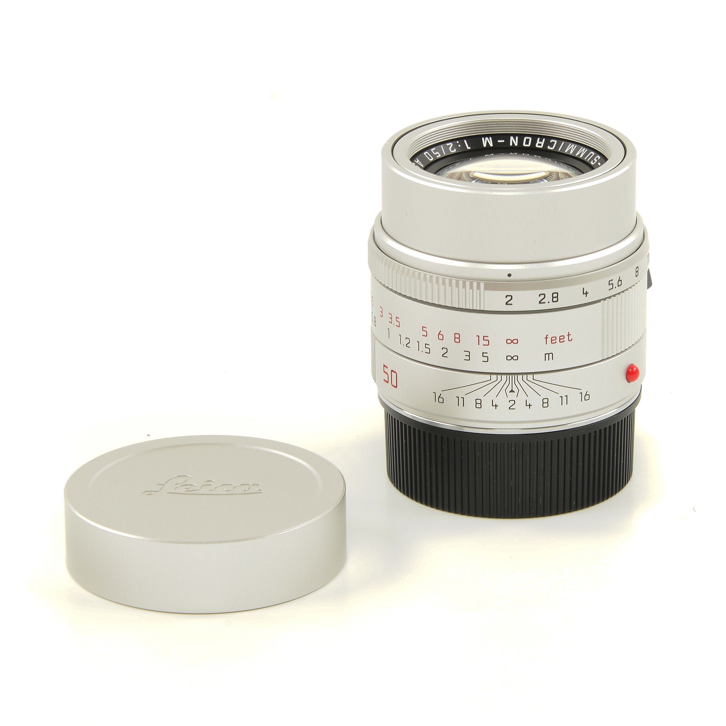 Leica 50mm f2 APO-Summicron-M Silver + Box