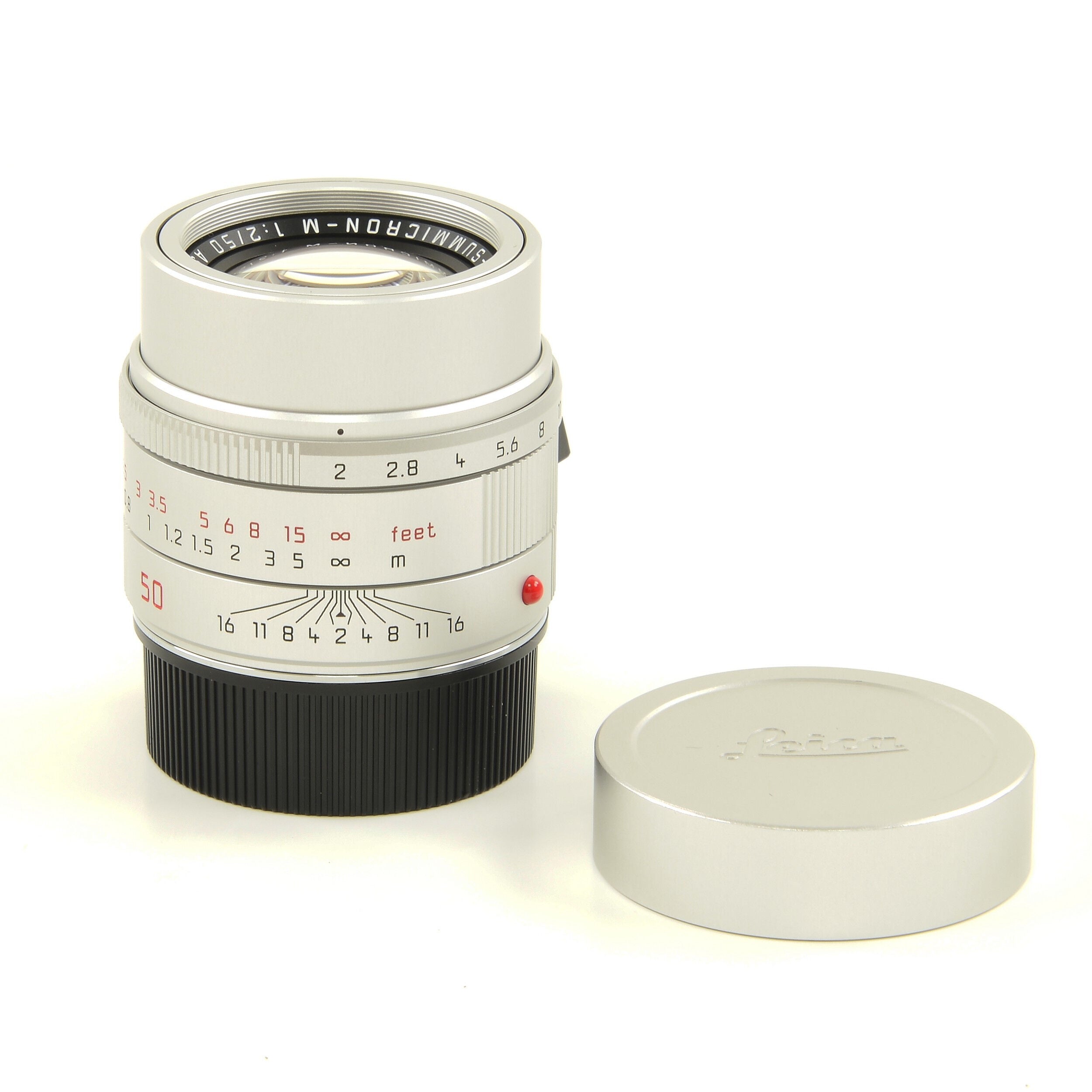 Leica 50mm f2 APO-Summicron-M Silver + Box