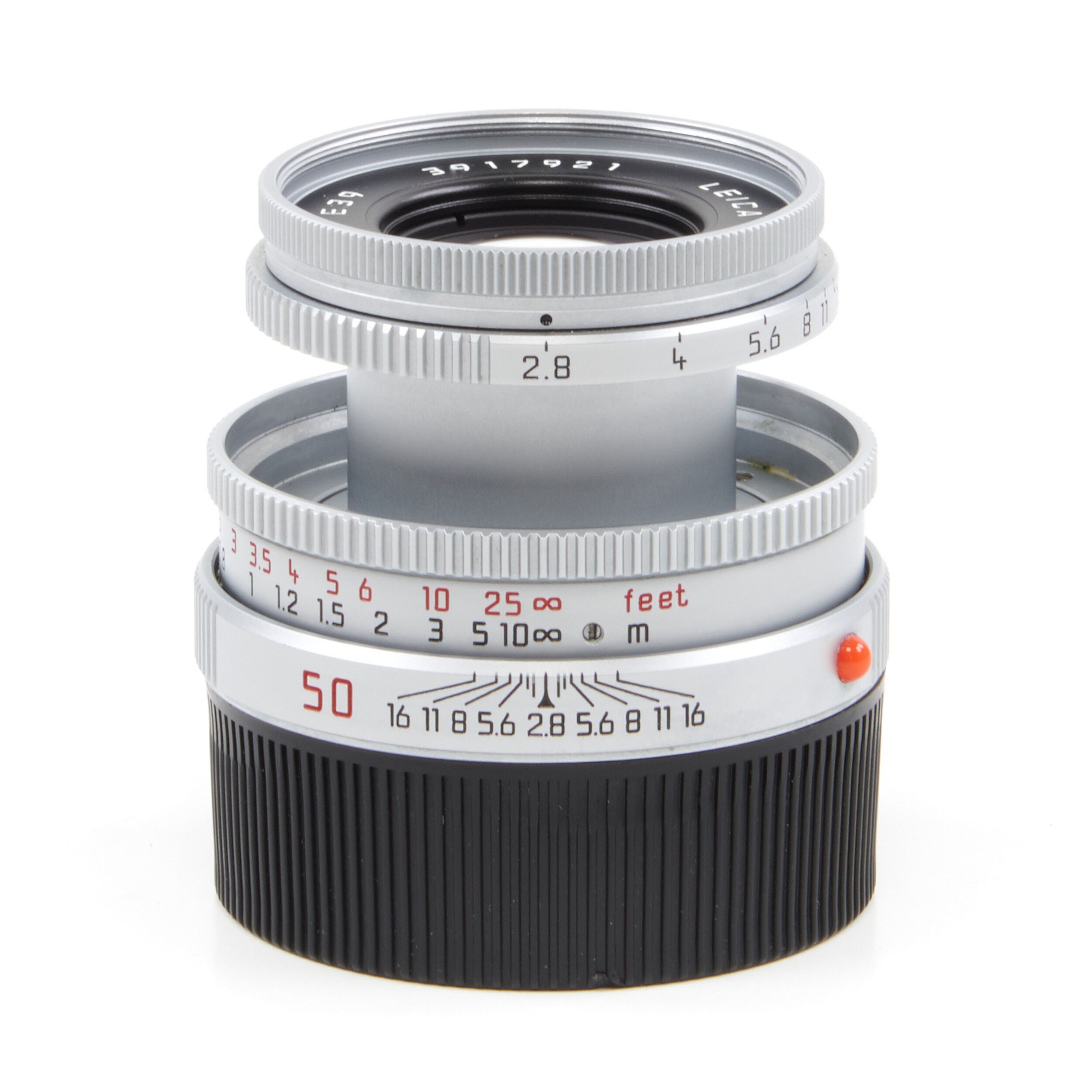 Leica 50mm f2.8 Elmar-M Silver 6-Bit + Box