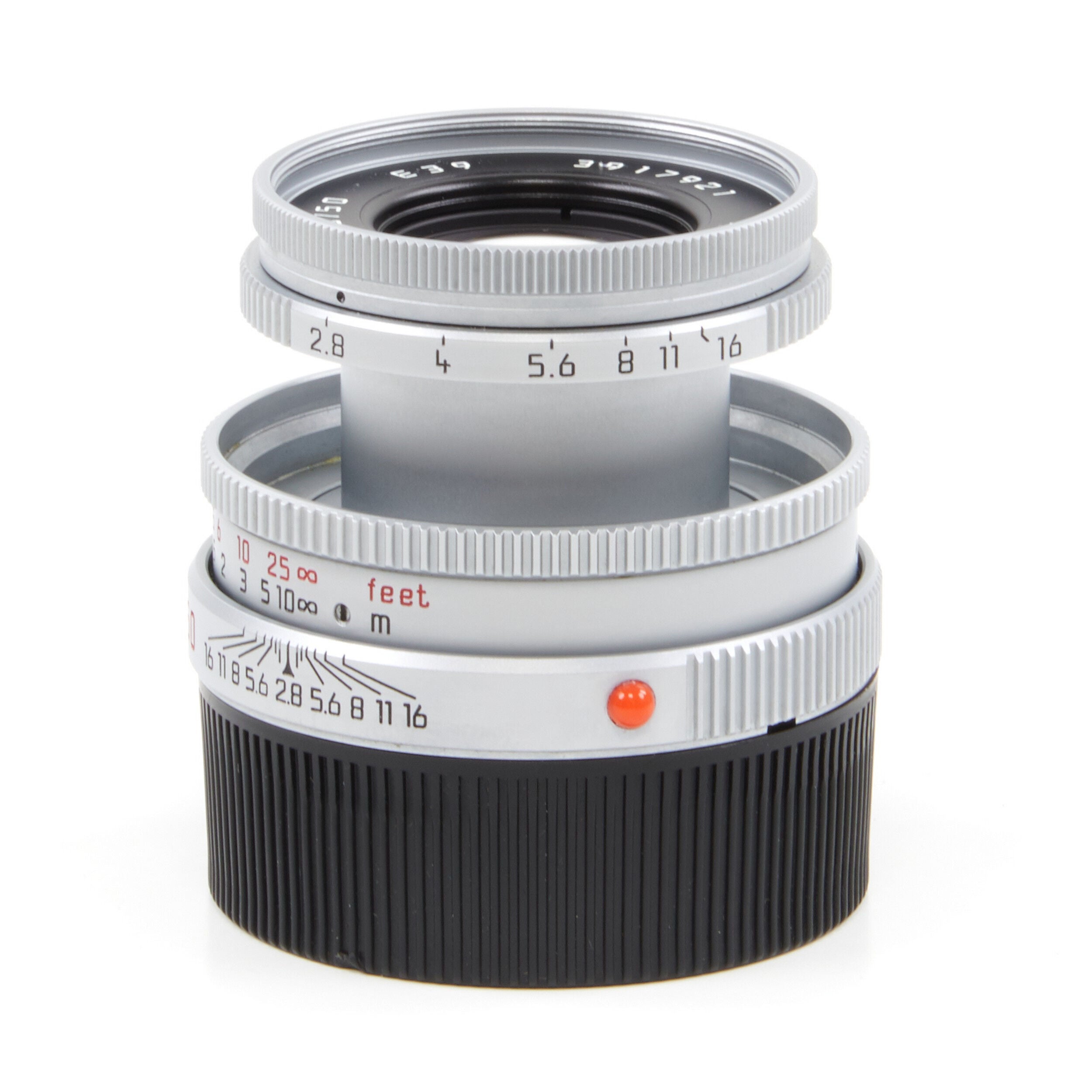 Leica 50mm f2.8 Elmar-M Silver 6-Bit + Box