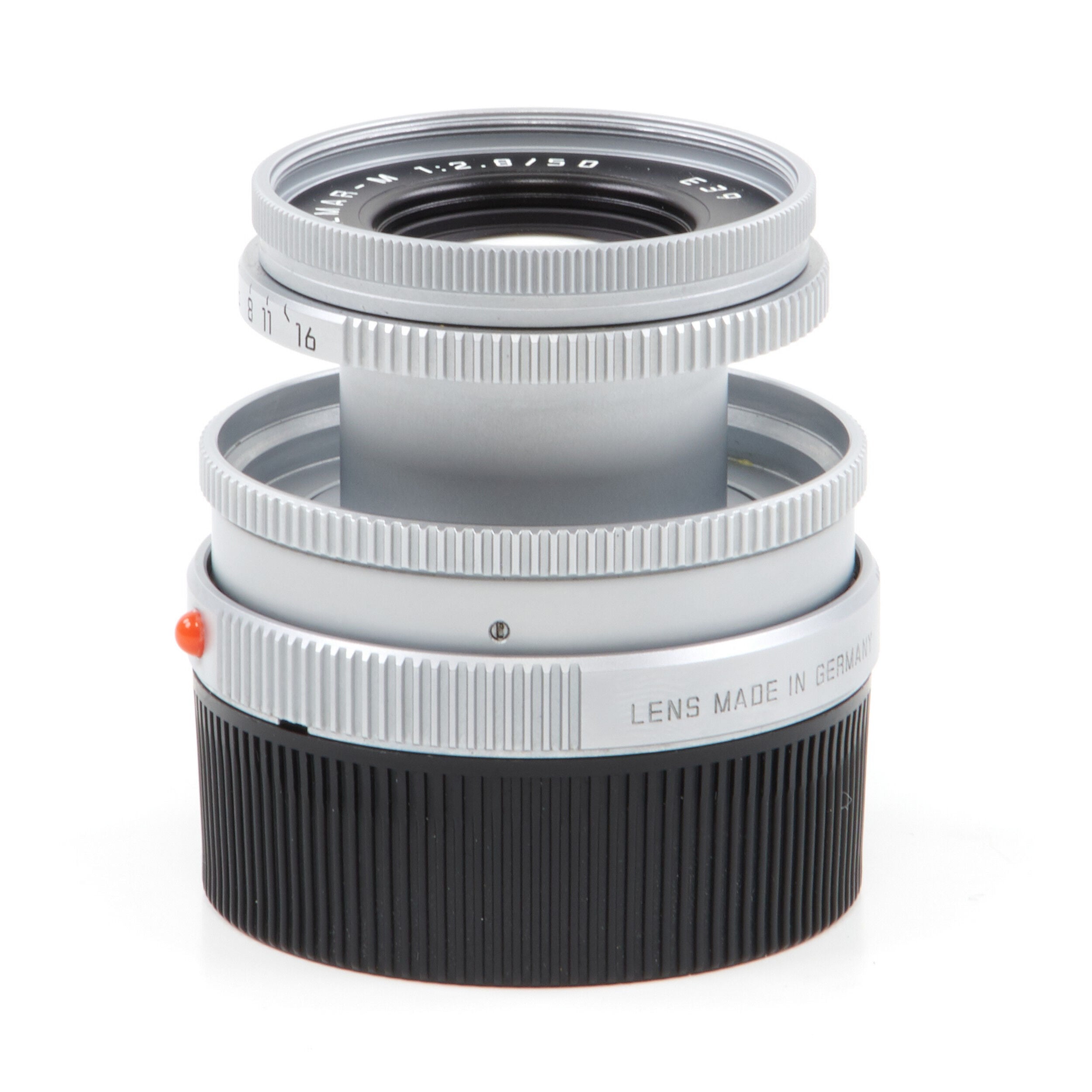 Leica 50mm f2.8 Elmar-M Silver 6-Bit + Box