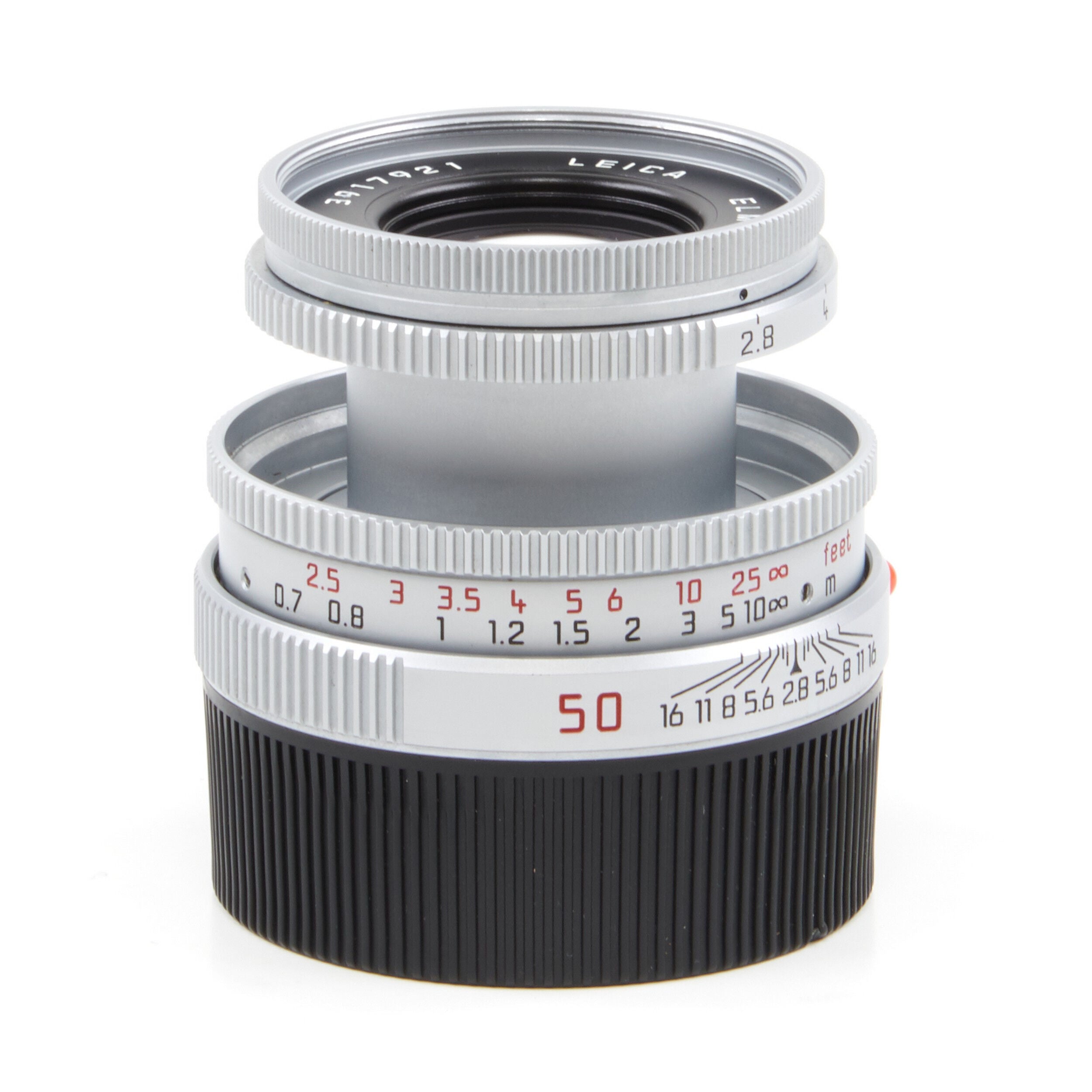 Leica 50mm f2.8 Elmar-M Silver 6-Bit + Box