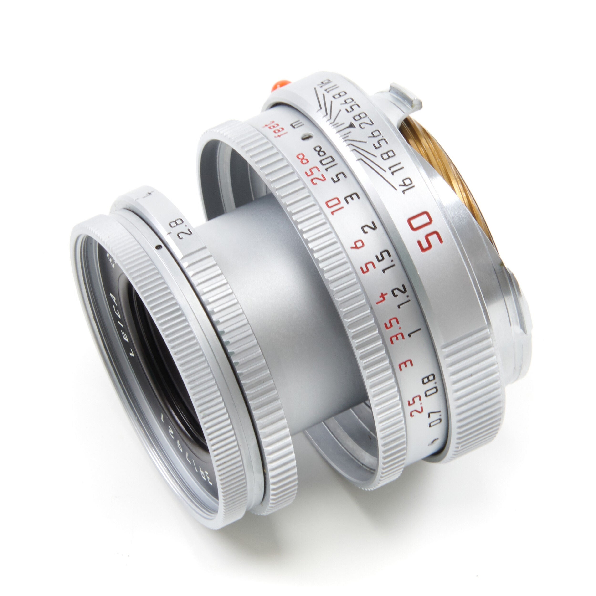 Leica 50mm f2.8 Elmar-M Silver 6-Bit + Box