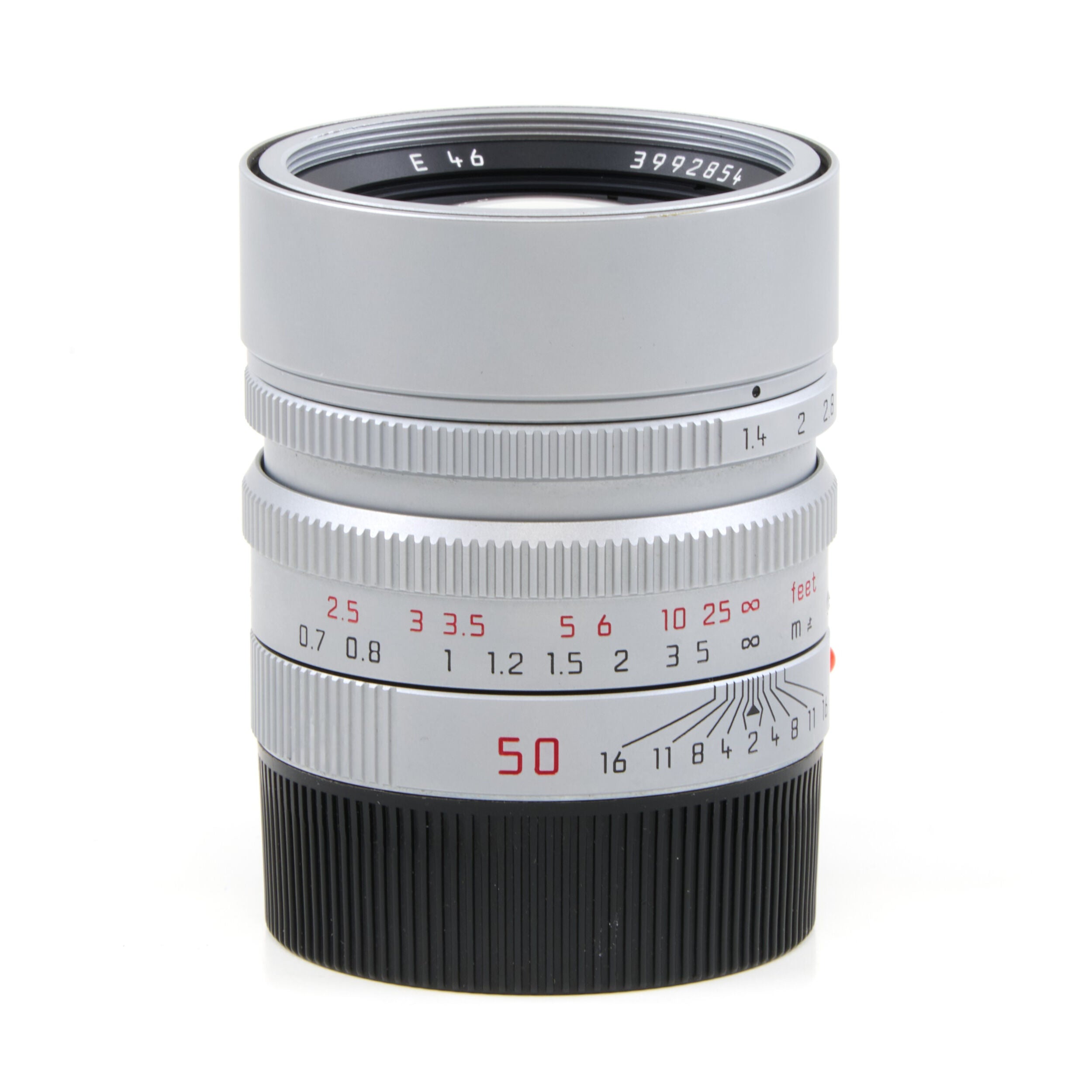 Leica 50mm f1.4 Summilux-M ASPH Silver 6-Bit + Box