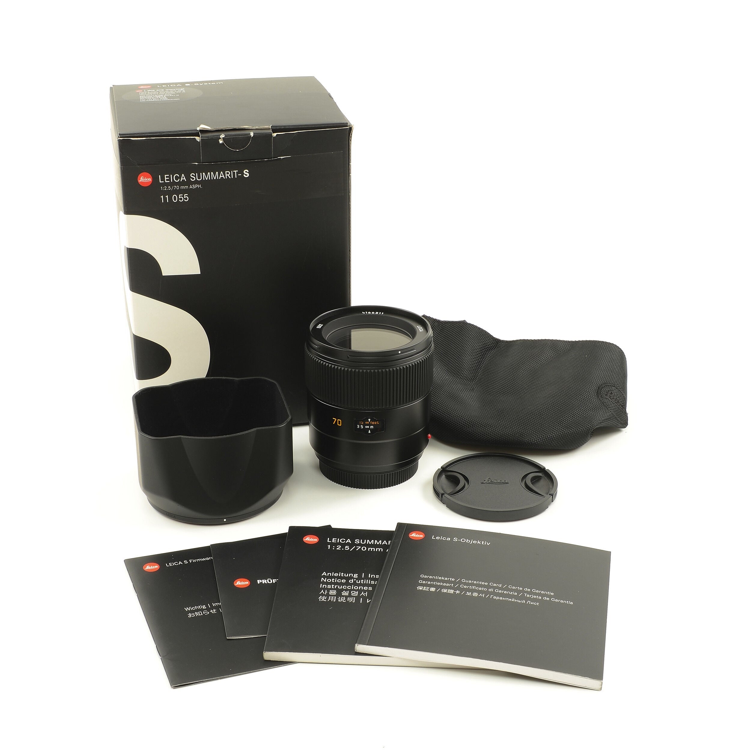 Leica 70mm f2.5 Summarit-S + Box