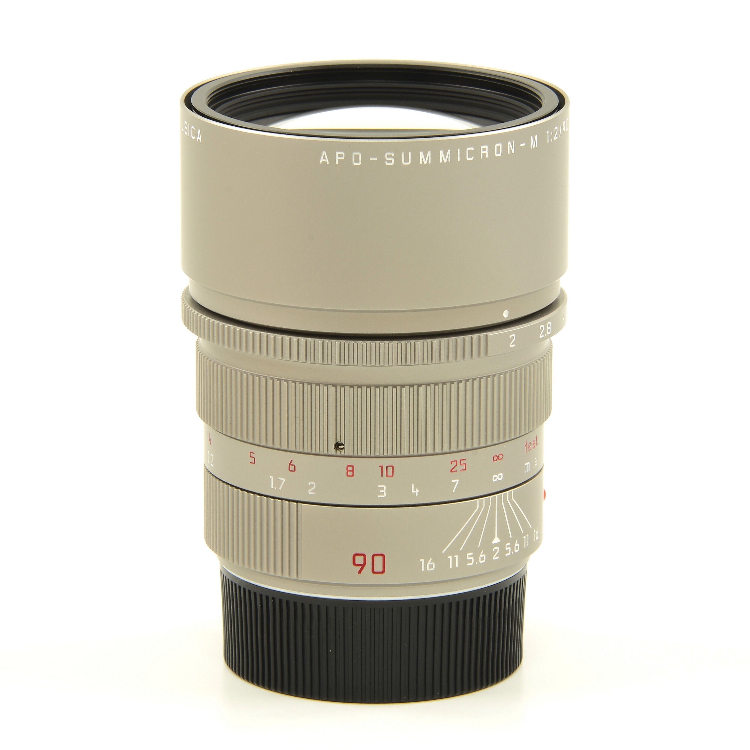 Leica 90mm f2 APO-Summicron-M ASPH Titanium + Box
