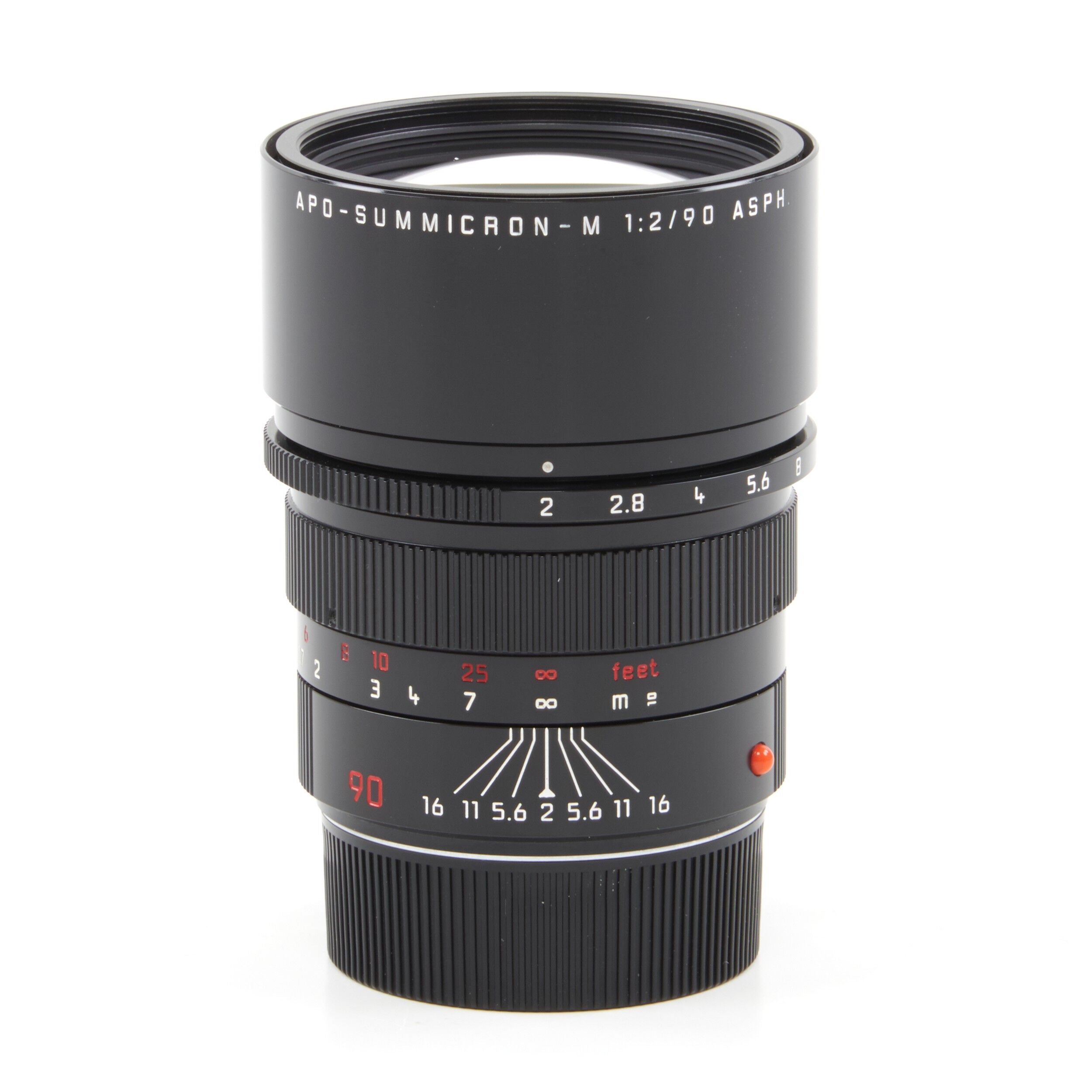 Leica 90mm f2 APO-Summicron-M ASPH Millennium Black Paint + Box