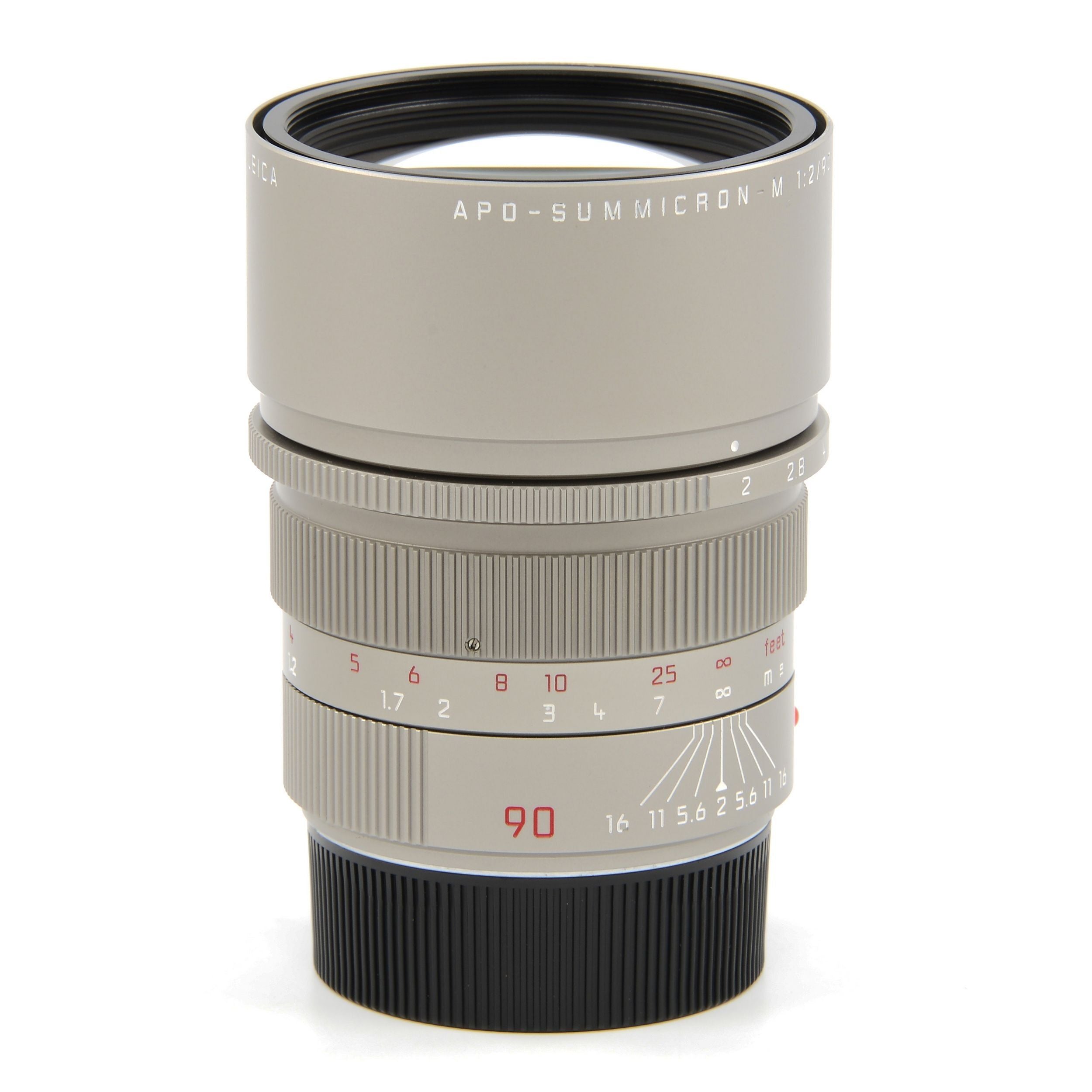 Leica 90mm f2 APO-Summicron-M ASPH Titanium + Box