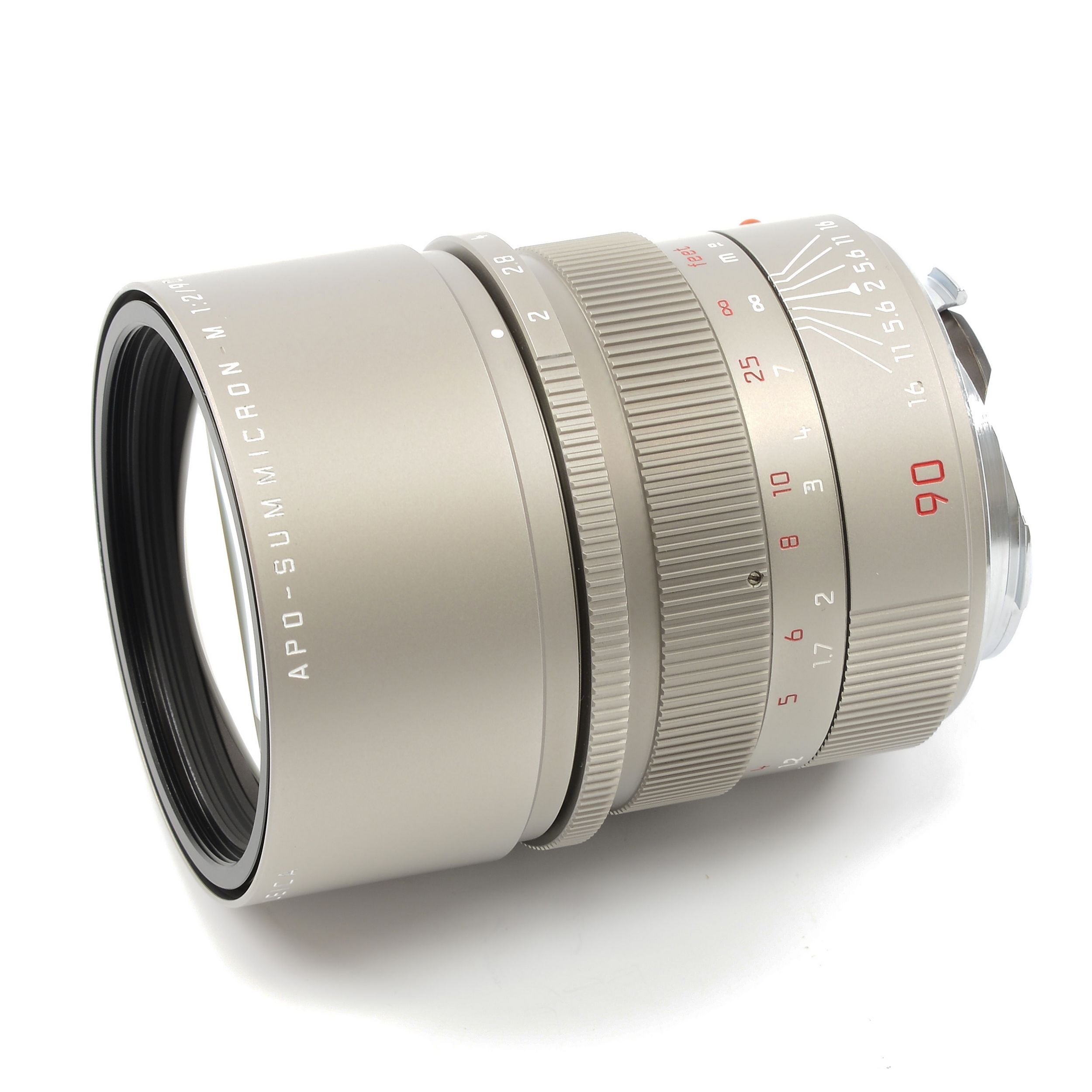 Leica 90mm f2 APO-Summicron-M ASPH Titanium + Box