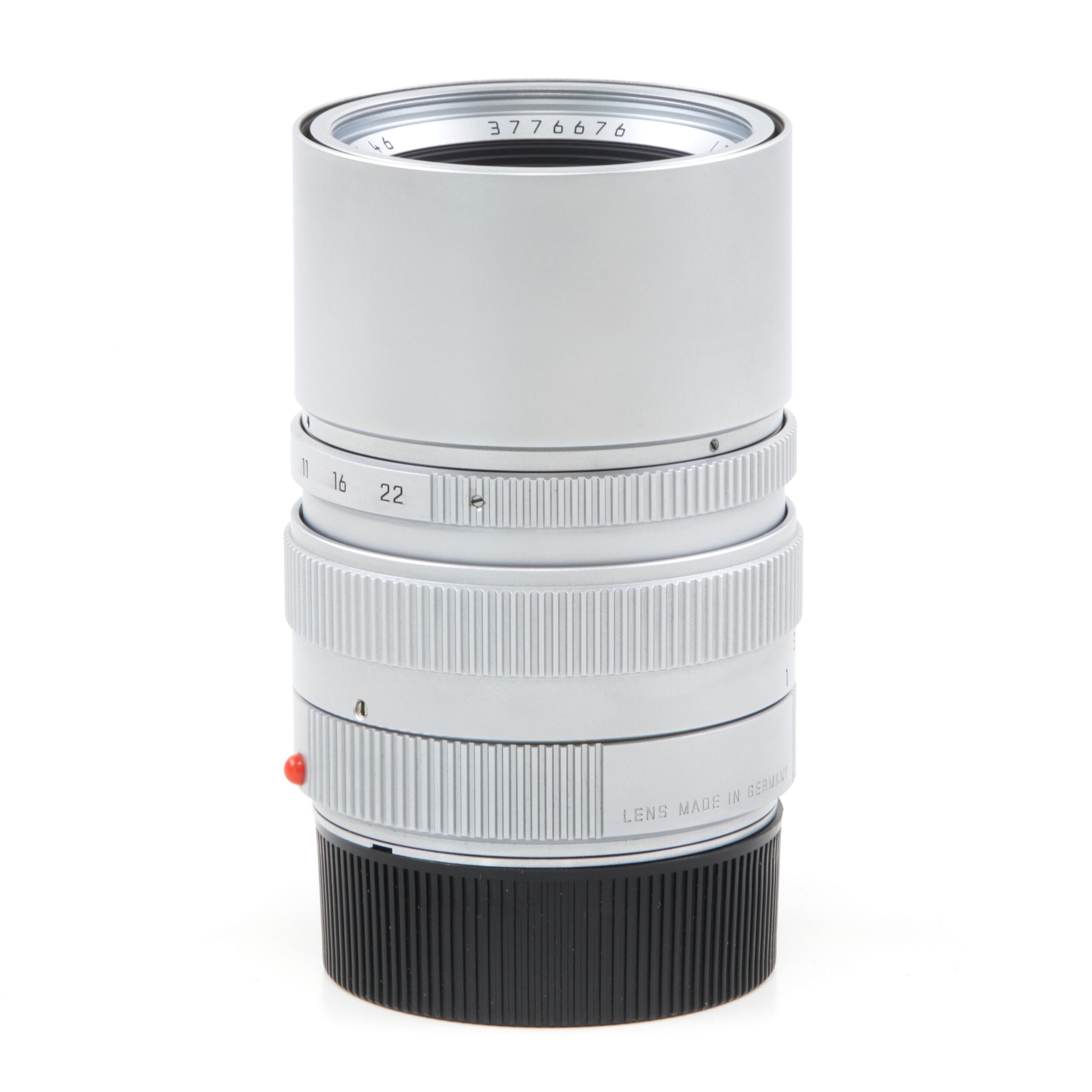 Leica 90mm f2.8 Elmarit-M Silver 6-Bit + Box