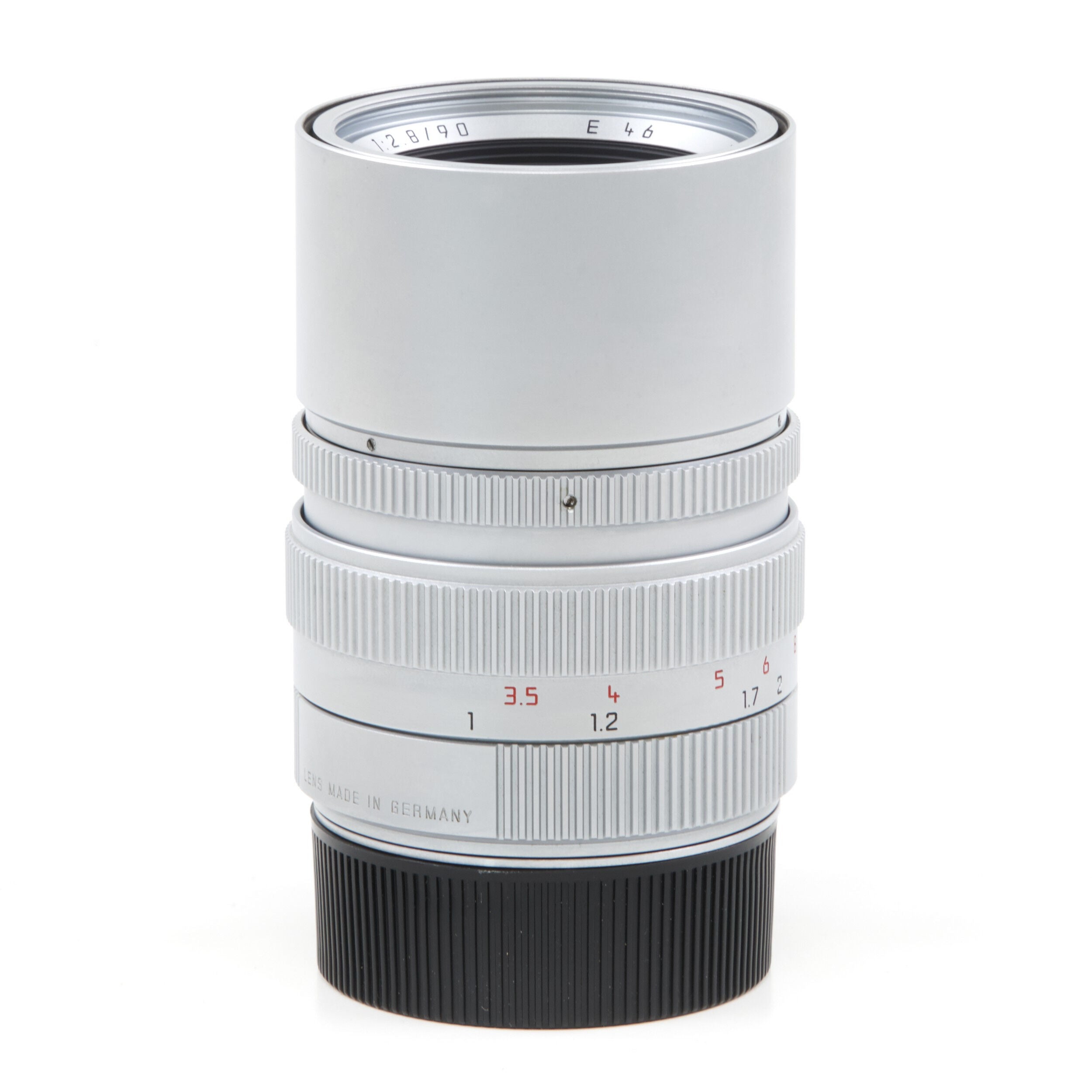 Leica 90mm f2.8 Elmarit-M Silver 6-Bit + Box