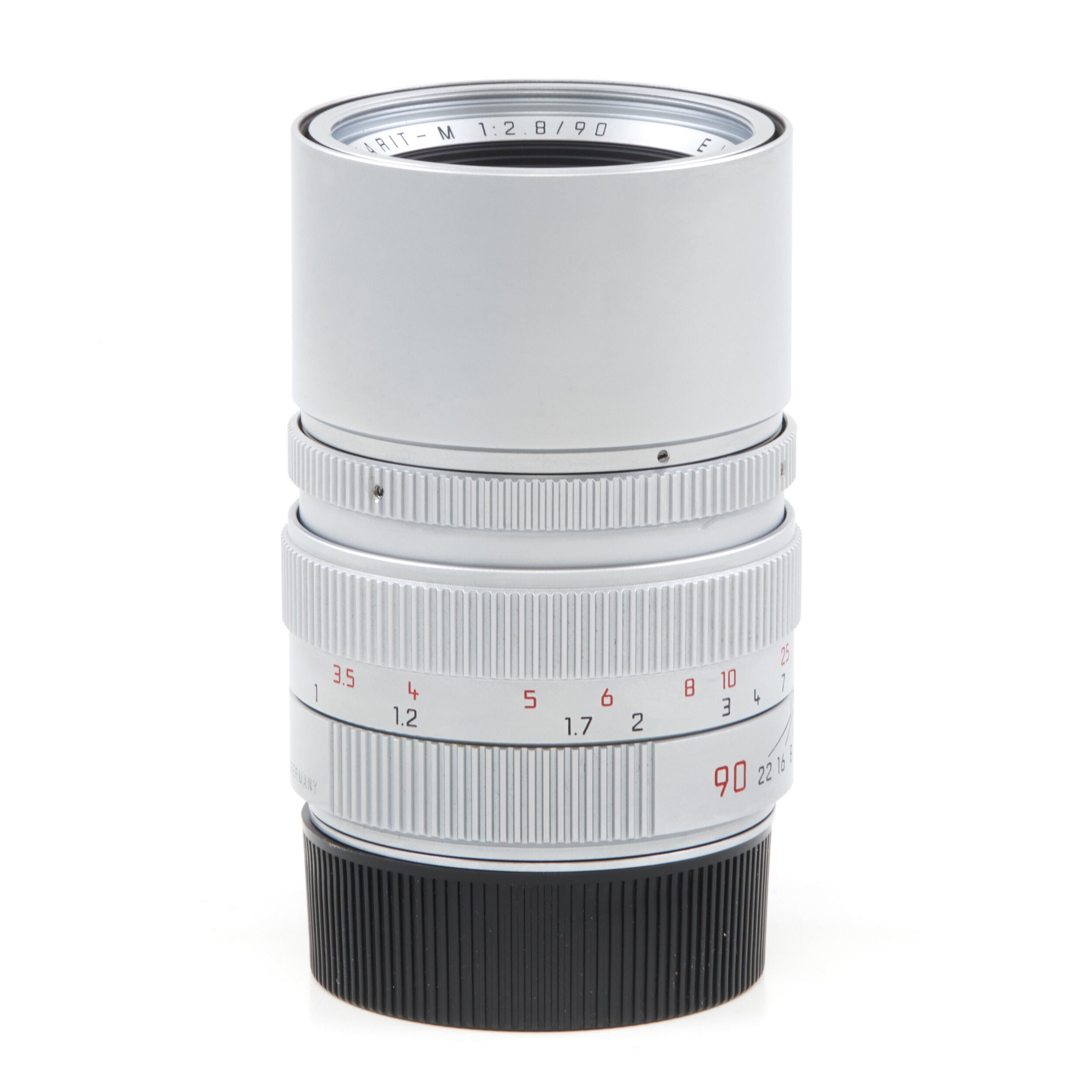 Leica 90mm f2.8 Elmarit-M Silver 6-Bit + Box