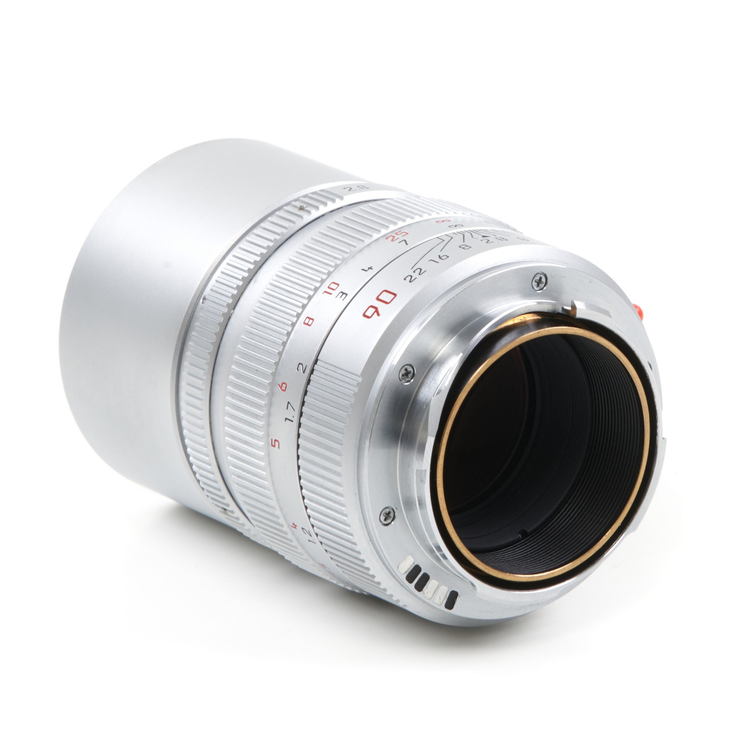 Leica 90mm f2.8 Elmarit-M Silver 6-Bit + Box