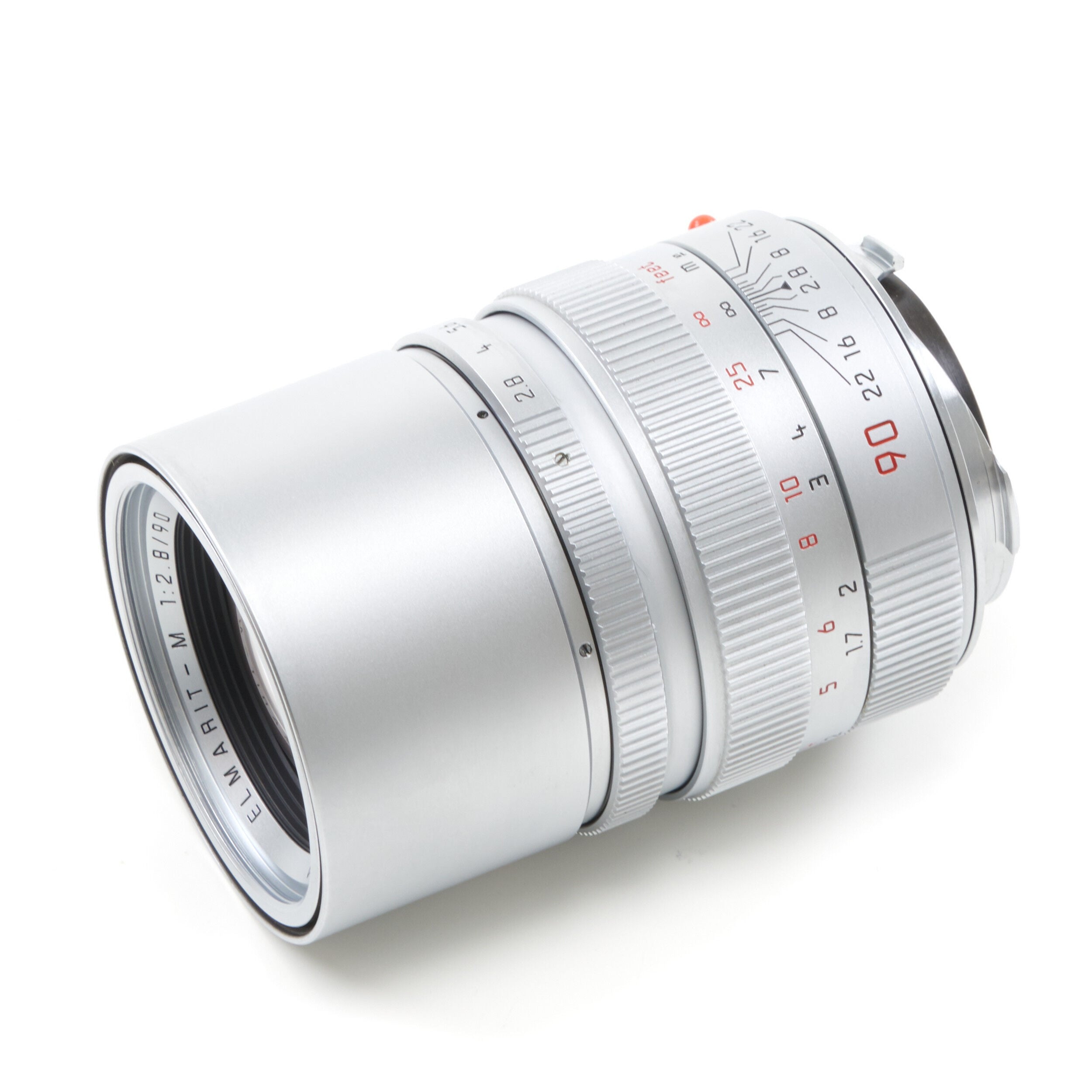 Leica 90mm f2.8 Elmarit-M Silver 6-Bit + Box