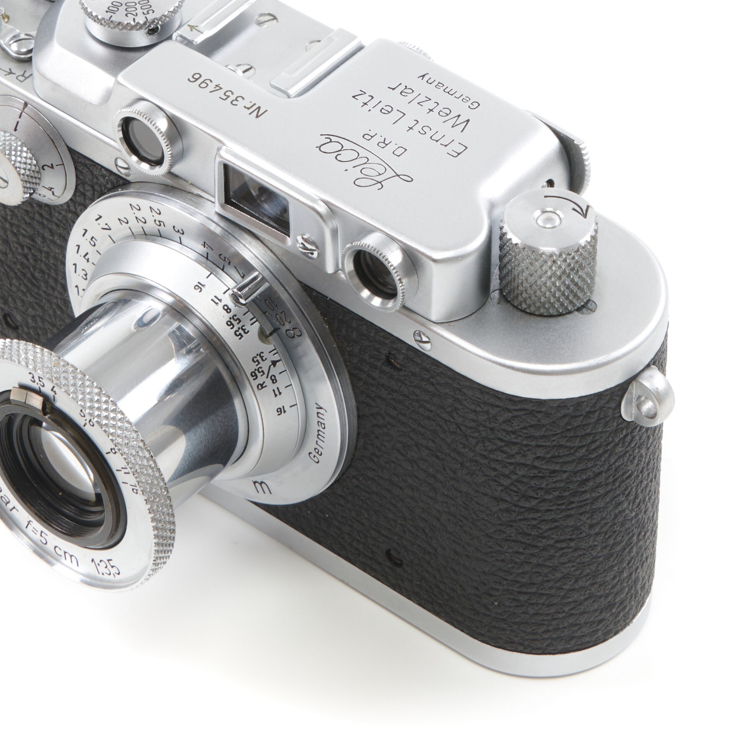 Leica I Conversion III Chrome + 50mm f3.5 Elmar Short Tube