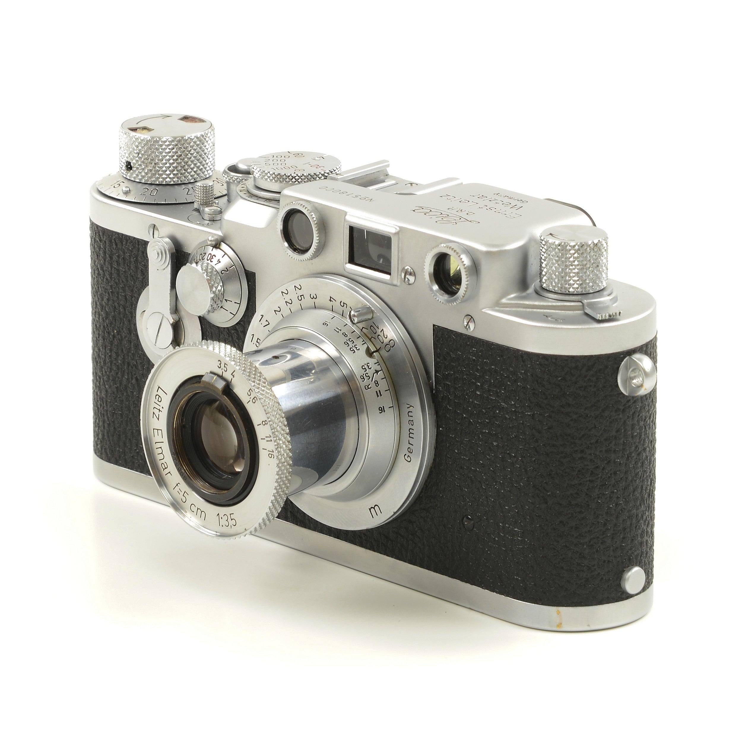 Leica IIIC Conversion IIIF + Leitz 50mm f3.5 Elmar + Box Extremely Nice Number !!!