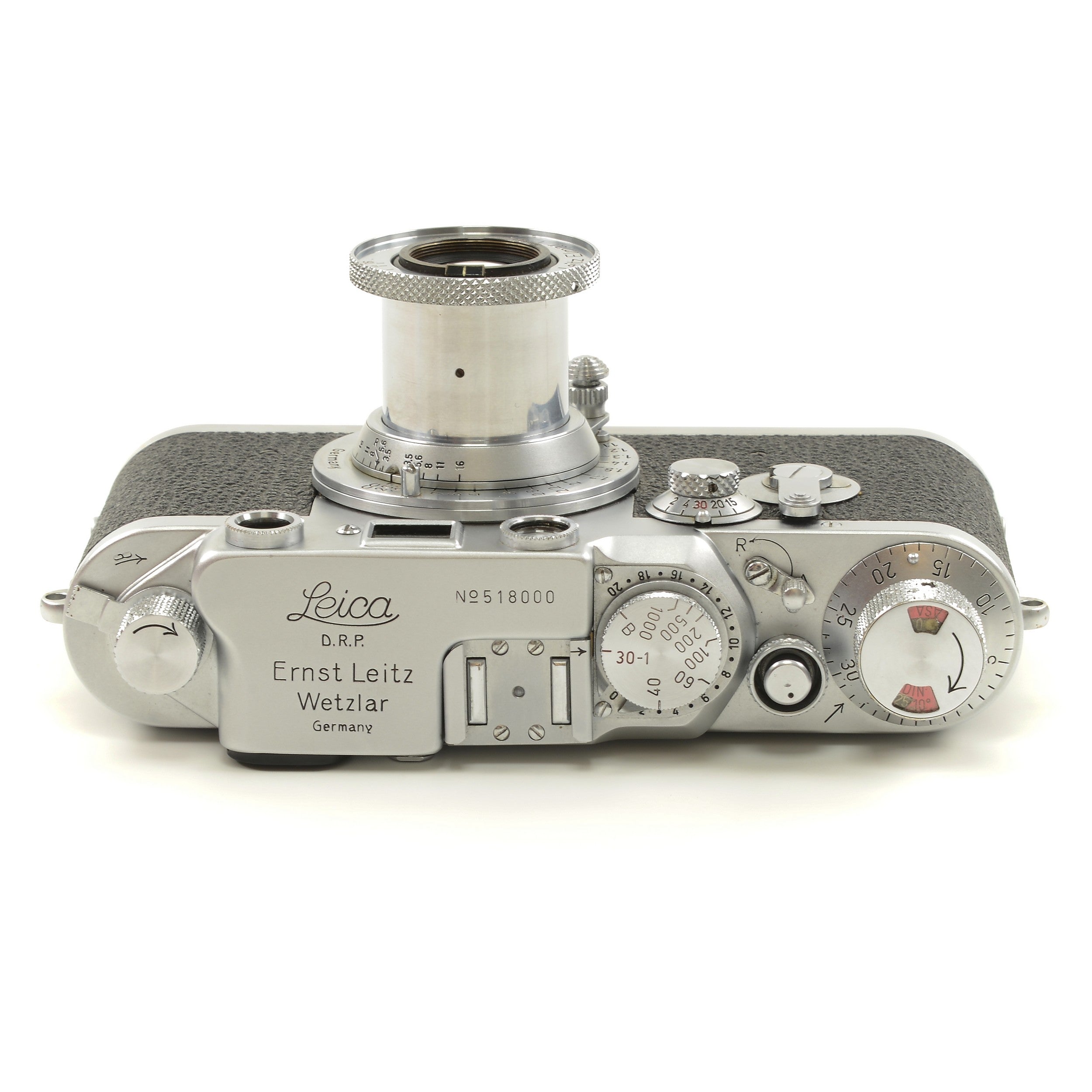 Leica IIIC Conversion IIIF + Leitz 50mm f3.5 Elmar + Box Extremely Nice Number !!!
