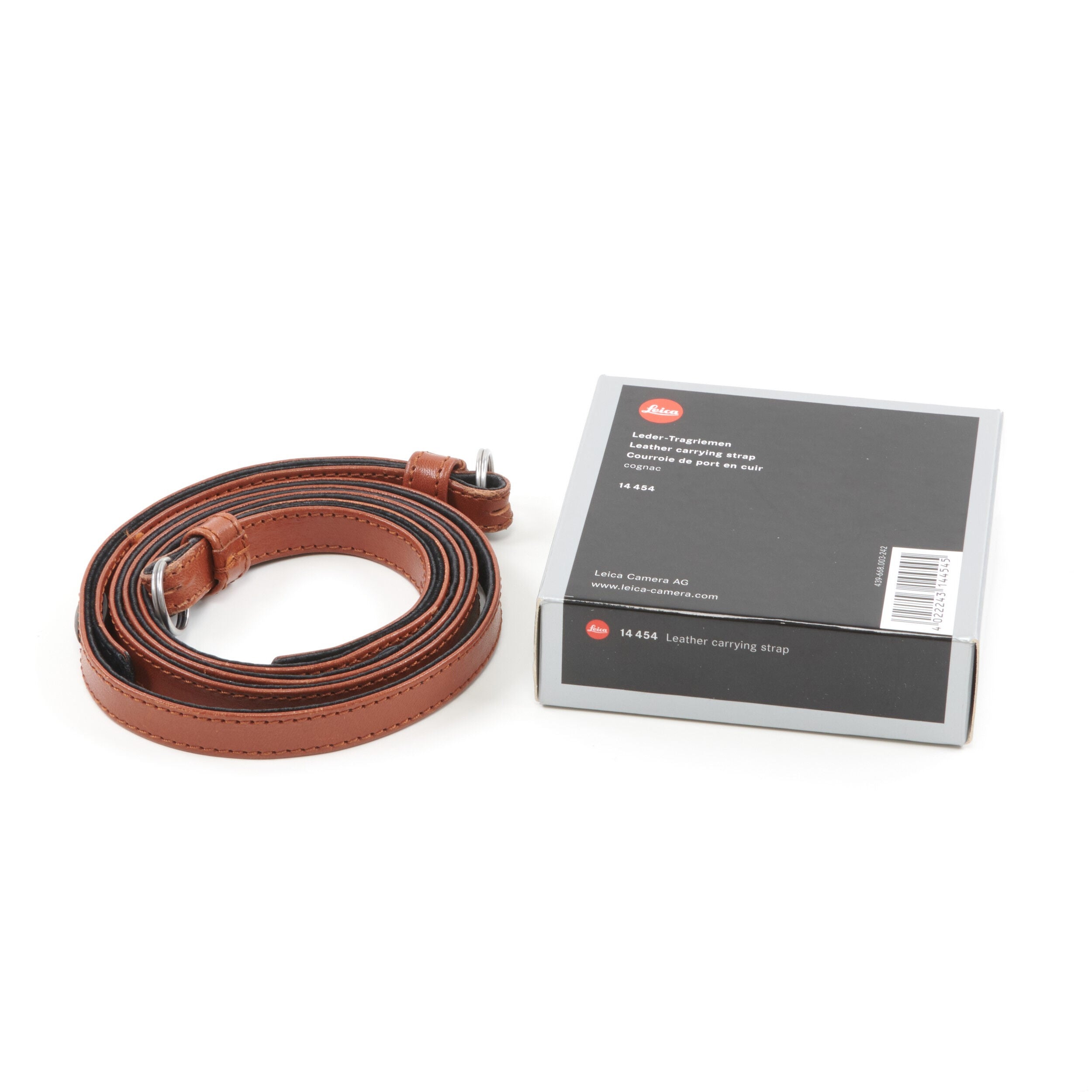 Leica Leather Carrying Strap Cognac + Box