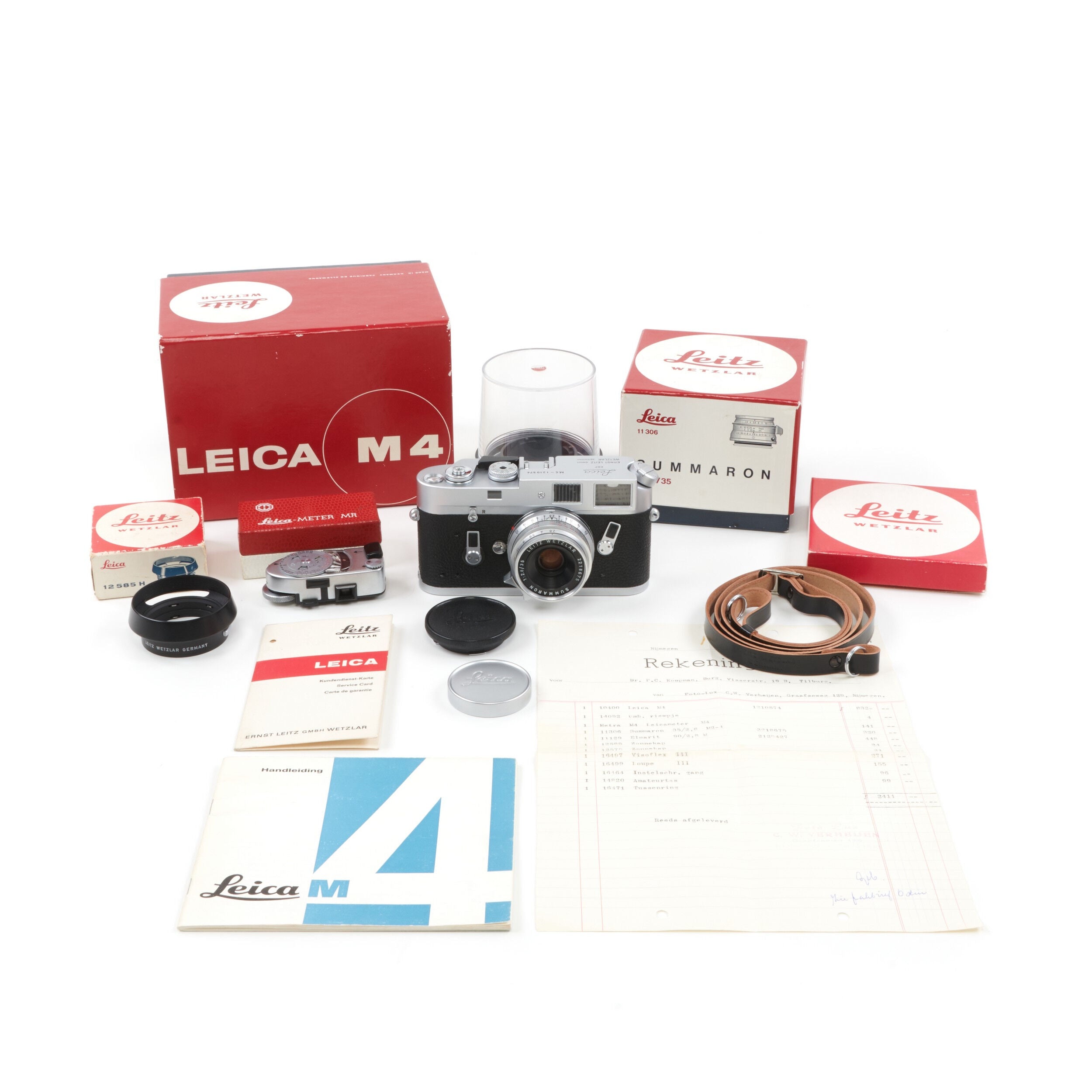Leica M4 Silver Set + Leitz 35mm f2.8 Summaron + Box