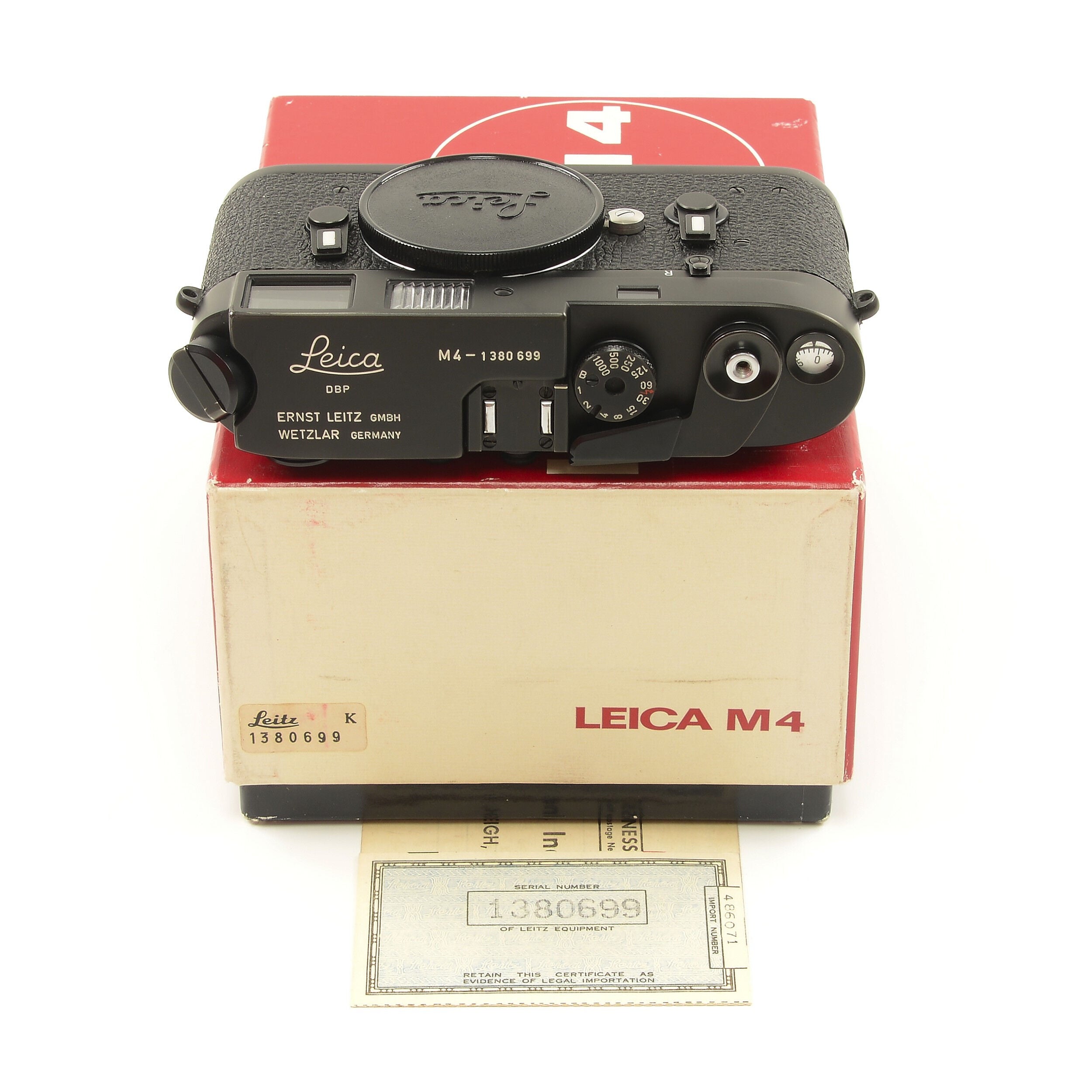 Leica M4 Black Chrome + Box