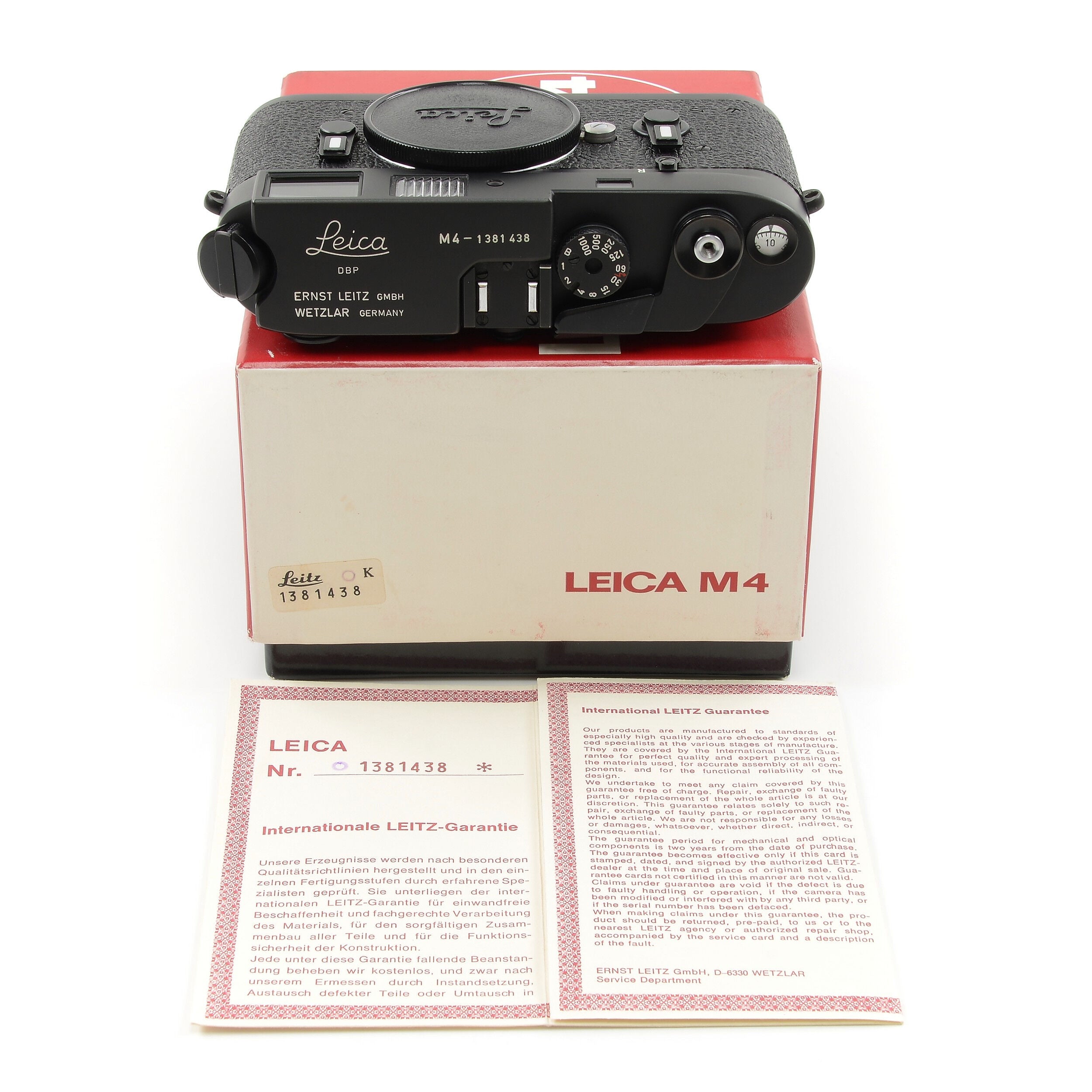 Leica M4 Black Chrome + Box