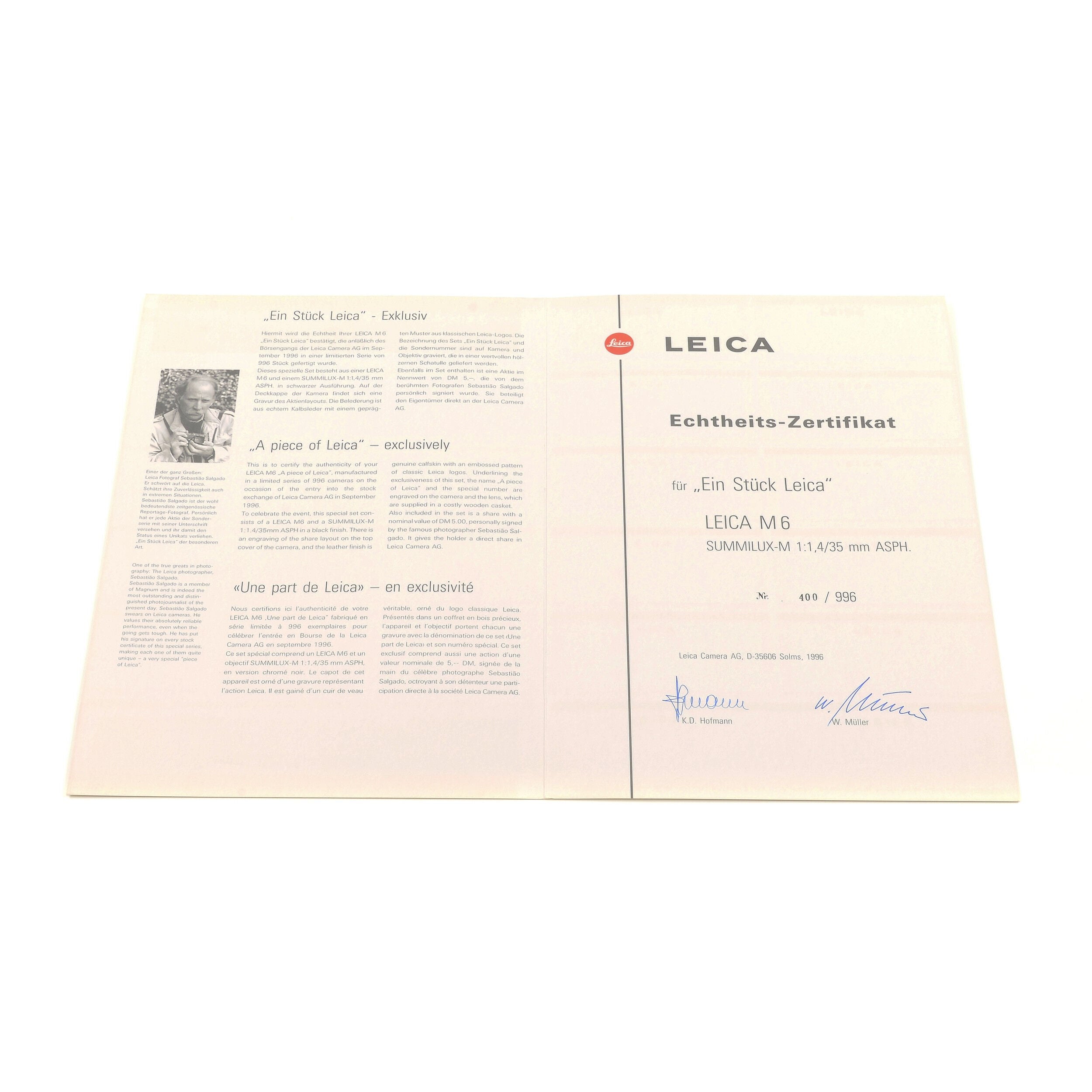 Leica M6 Ein Stück (Nice Number) + Box