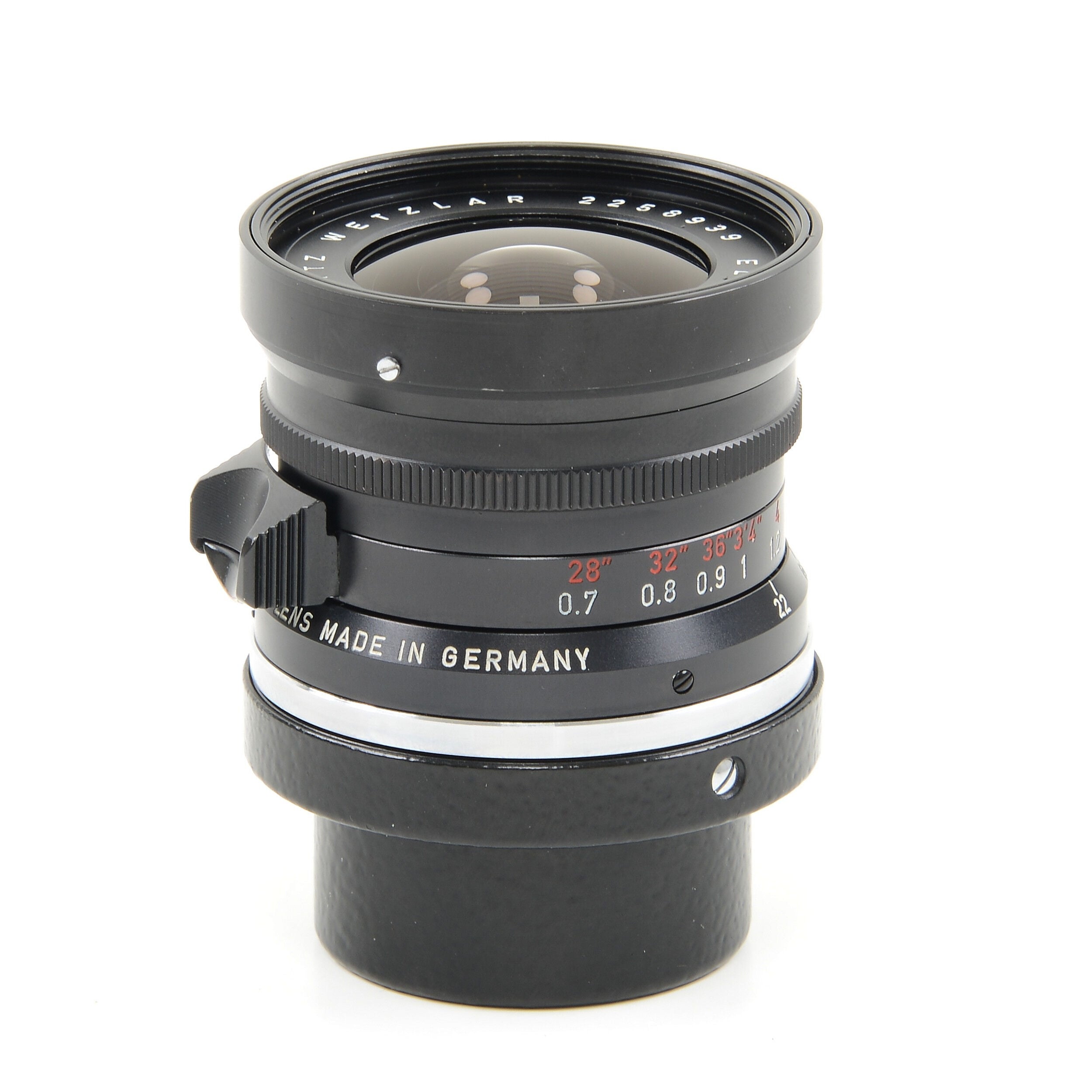 Leitz 28mm f2.8 Elmarit 9 Element Black Paint Stopper Wetzlar Very Late Out Of Batch Number