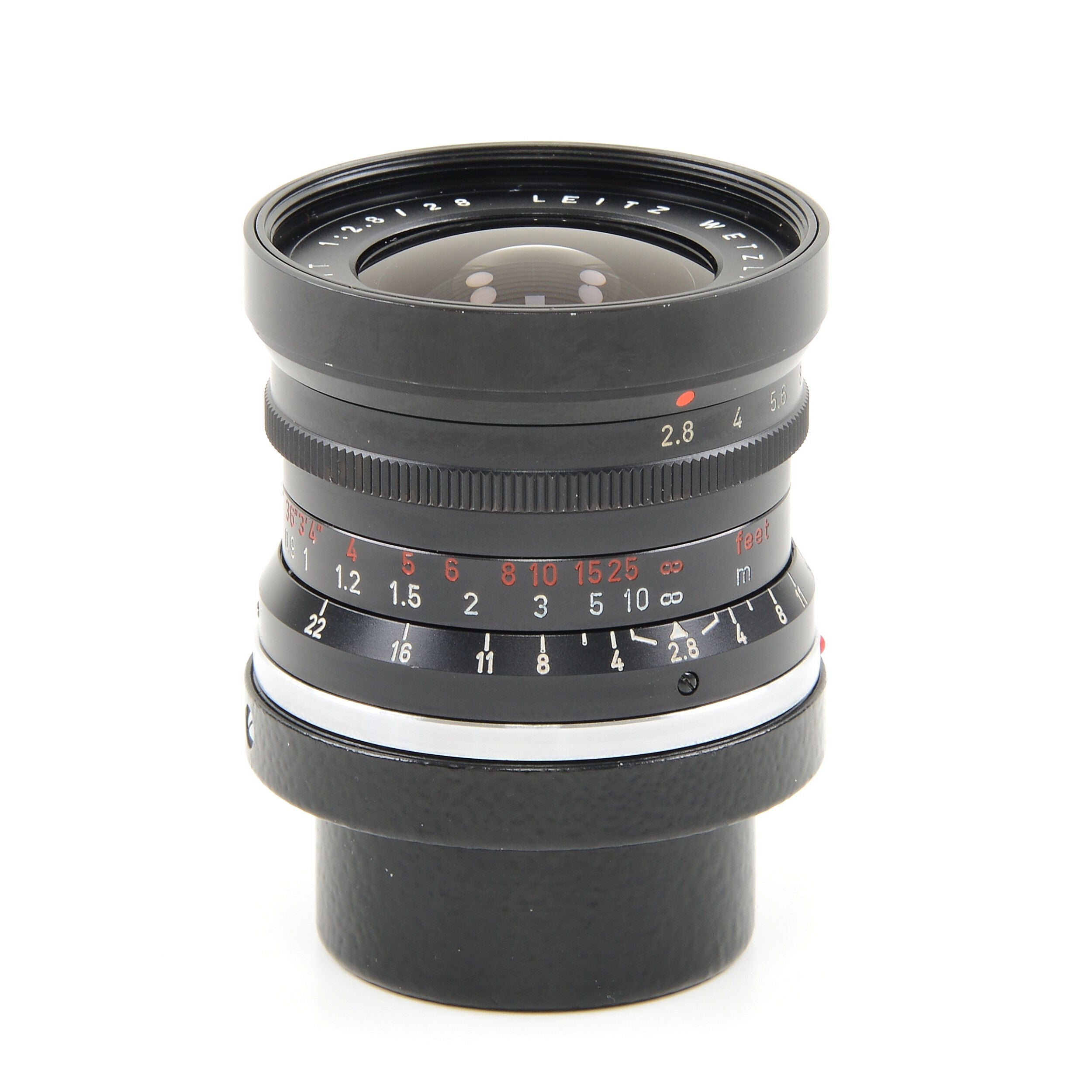Leitz 28mm f2.8 Elmarit 9 Element Black Paint Stopper Wetzlar Very Late Out Of Batch Number