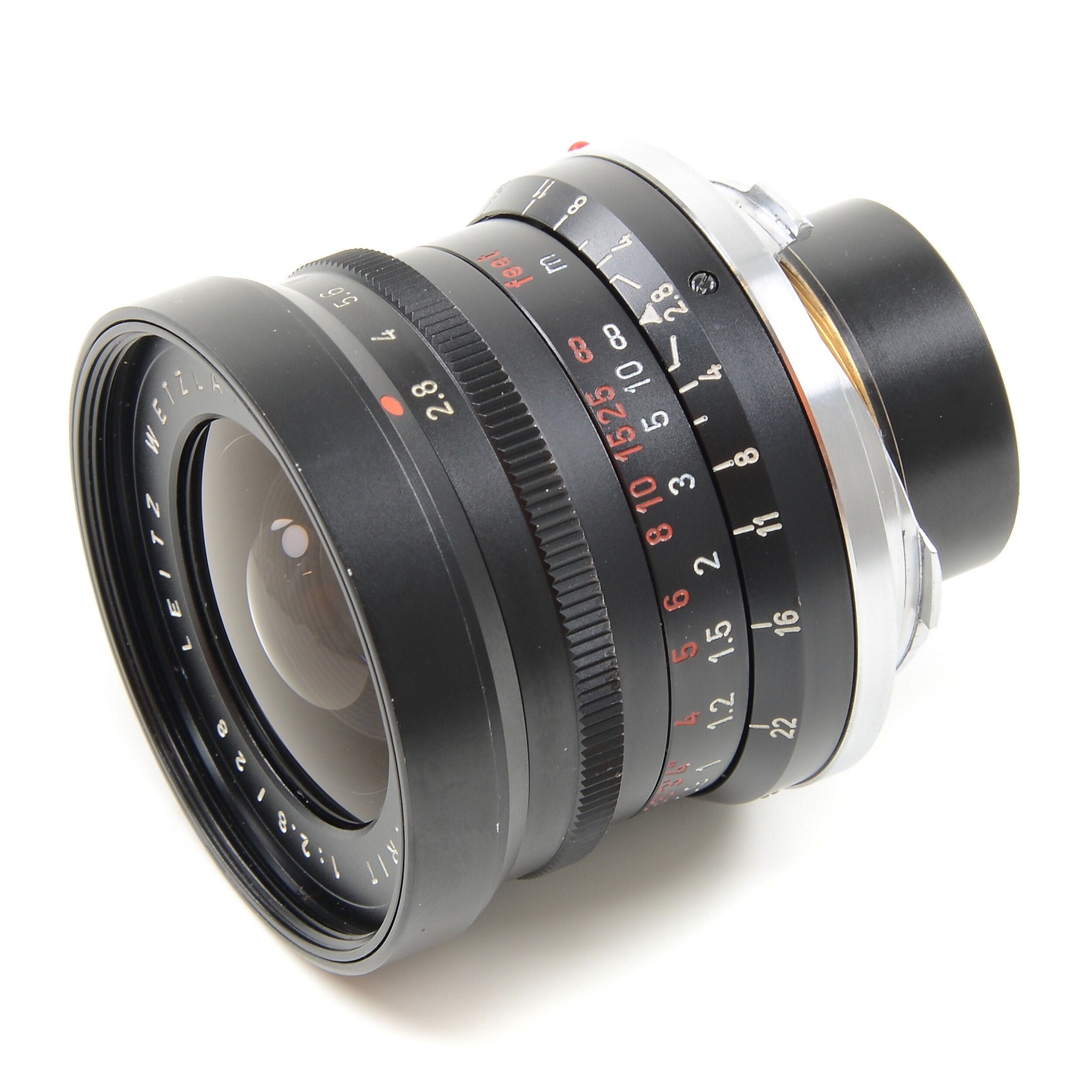 Leitz 28mm f2.8 Elmarit 9 Element Black Paint Stopper Wetzlar Very Late Out Of Batch Number